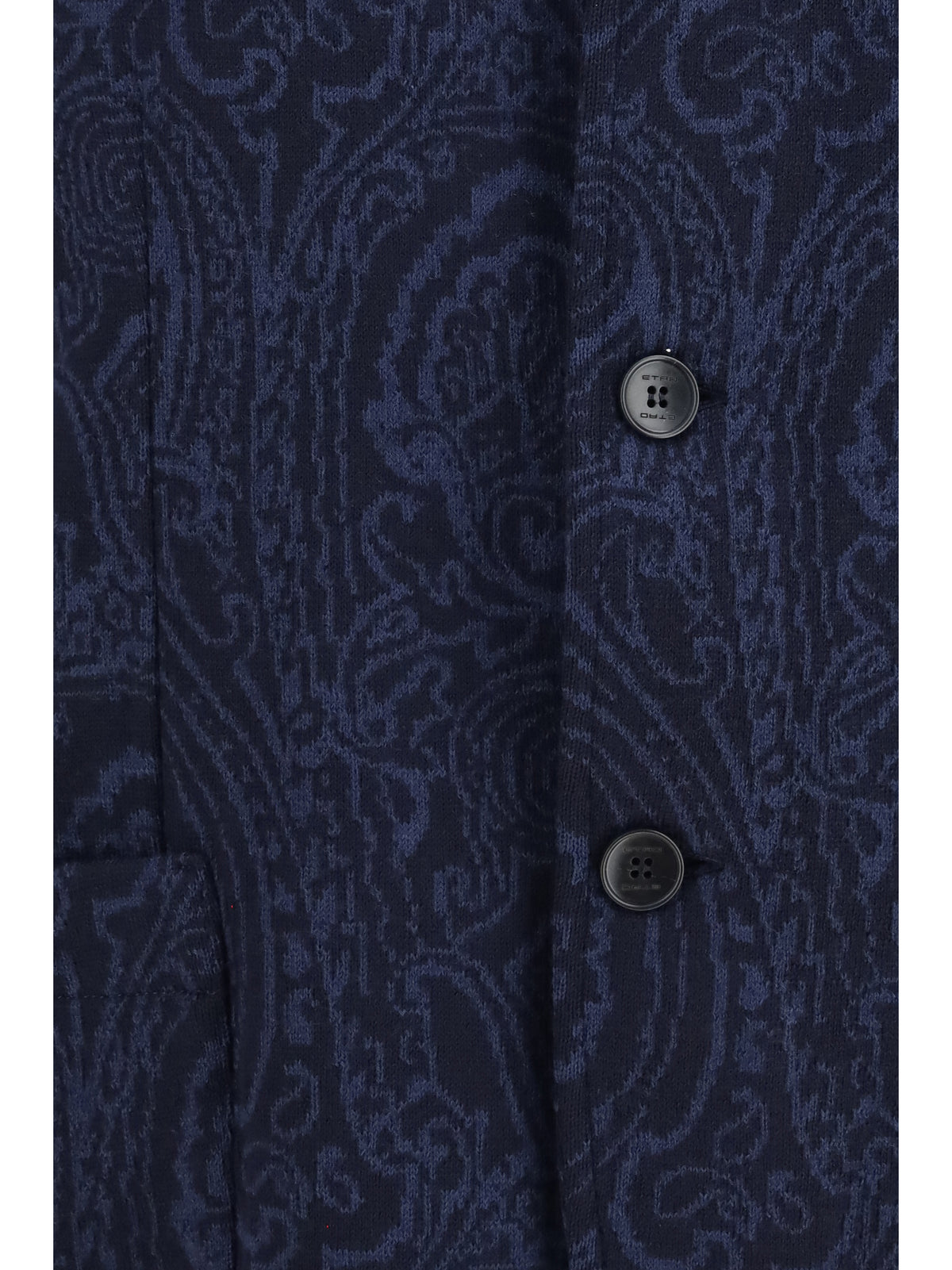 Etro Men Single-Breasted Arnica Jacquard Wool-Blend Jacket