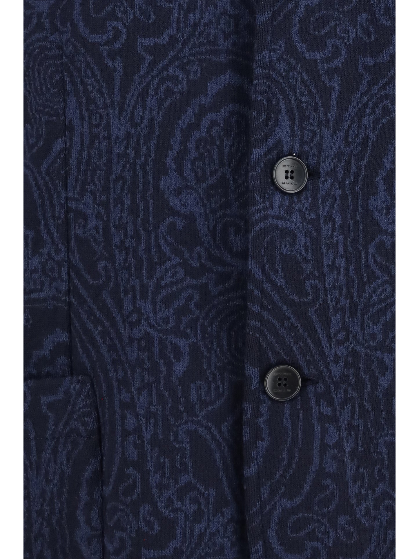 Etro Men Single-Breasted Arnica Jacquard Wool-Blend Jacket ETRO
