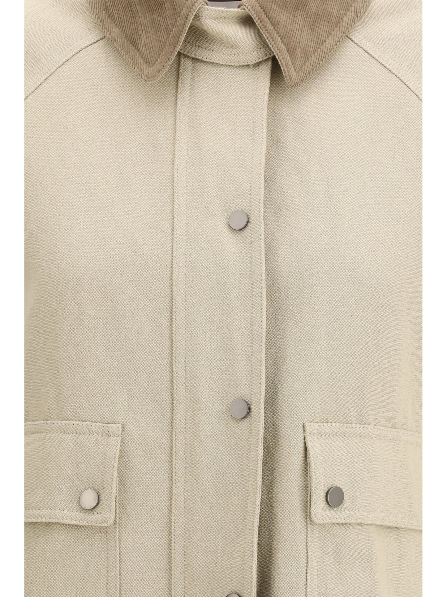 Brunello Cucinelli Women Cotton-Linen Canvas Jacket BRUNELLO CUCINELLI