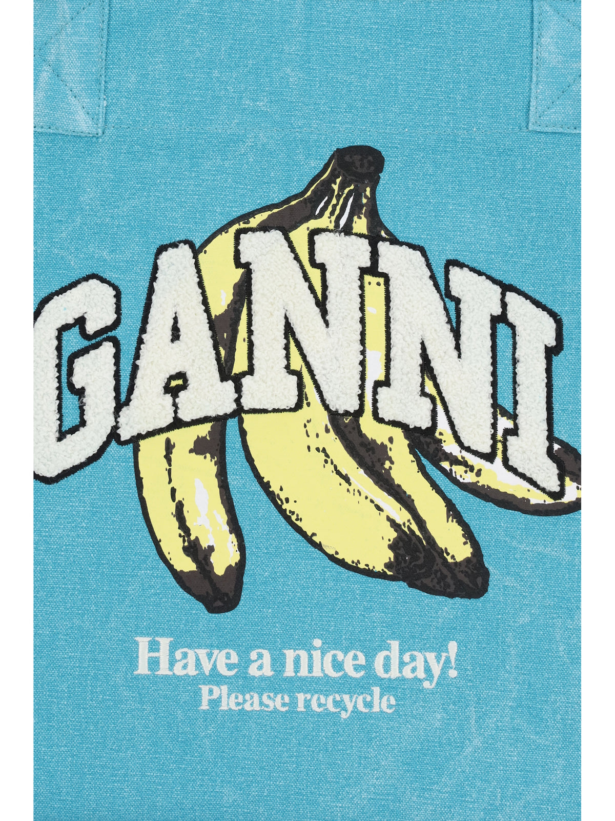 Ganni Women Medium Banana Print Tote Bag GANNI
