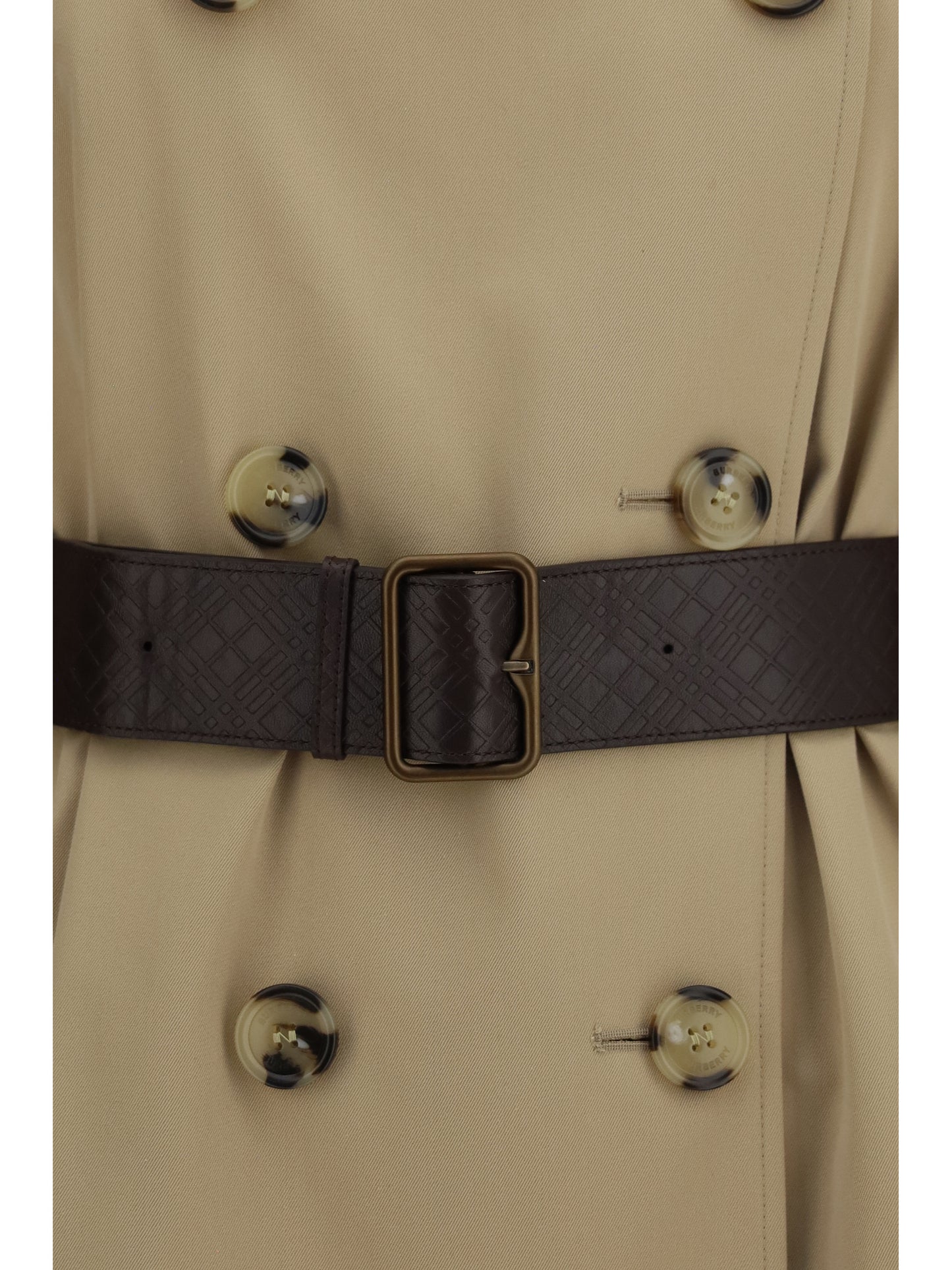 Burberry Women Kensington Midi Leather Trench BURBERRY