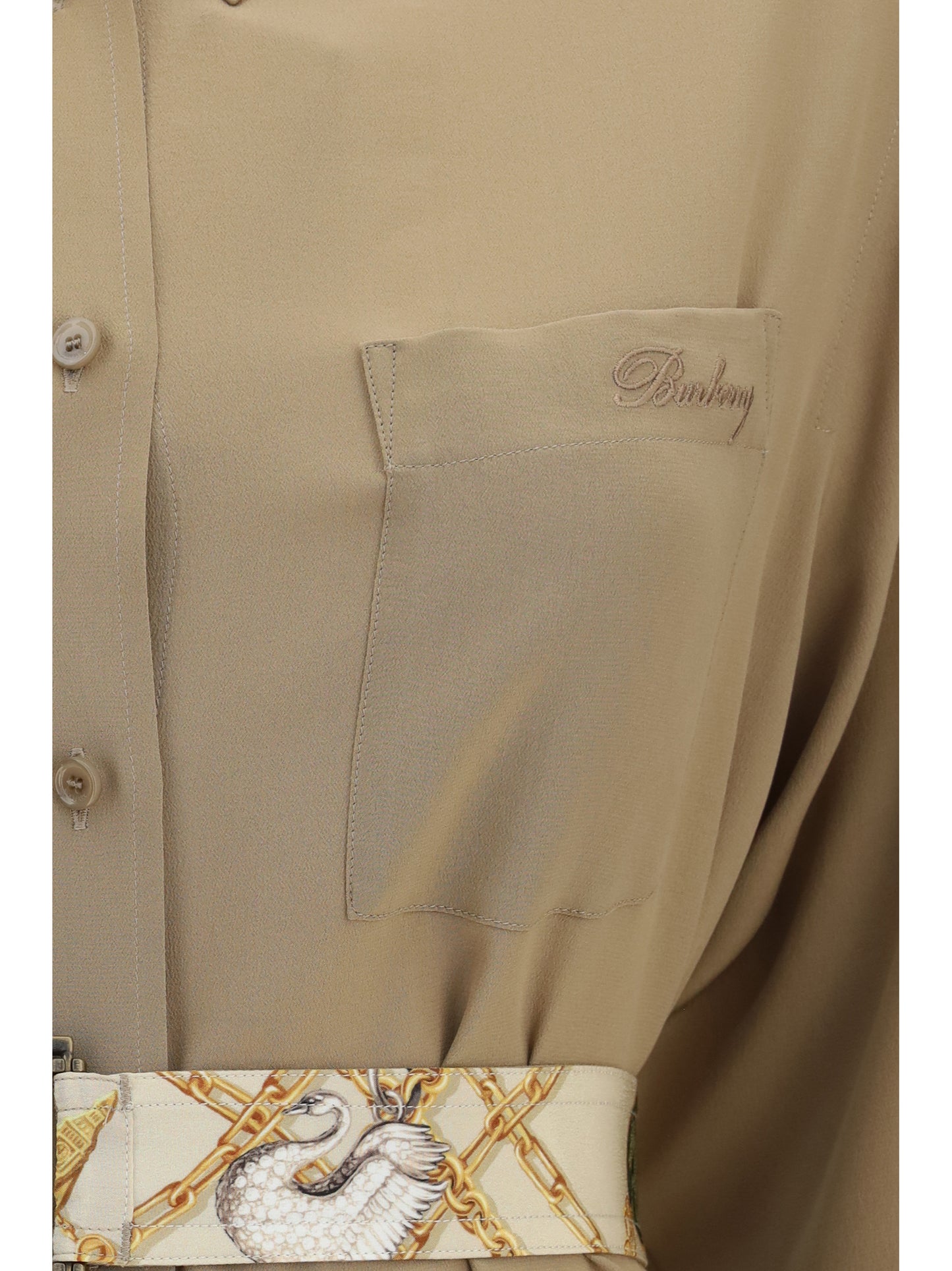 Burberry Women Silk Crêpe De Chine Shirt Dress BURBERRY
