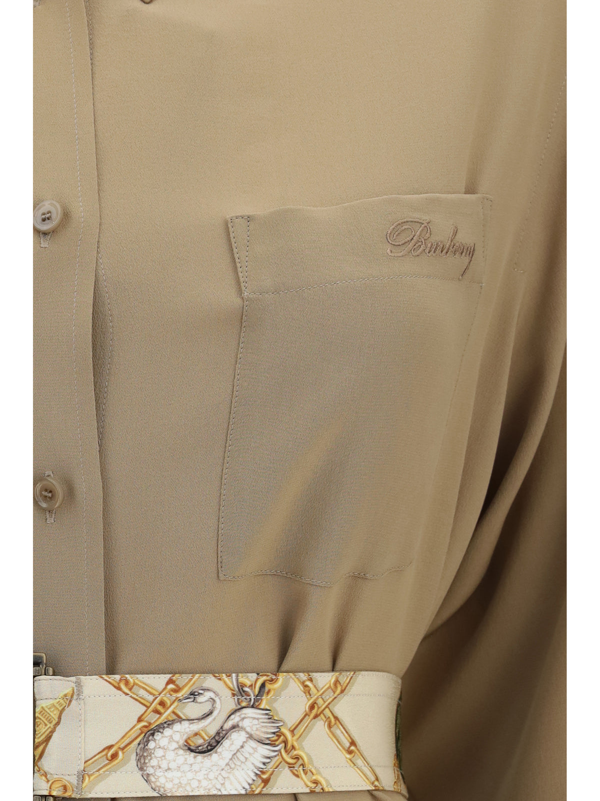 Burberry Women Silk Crêpe De Chine Shirt Dress BURBERRY