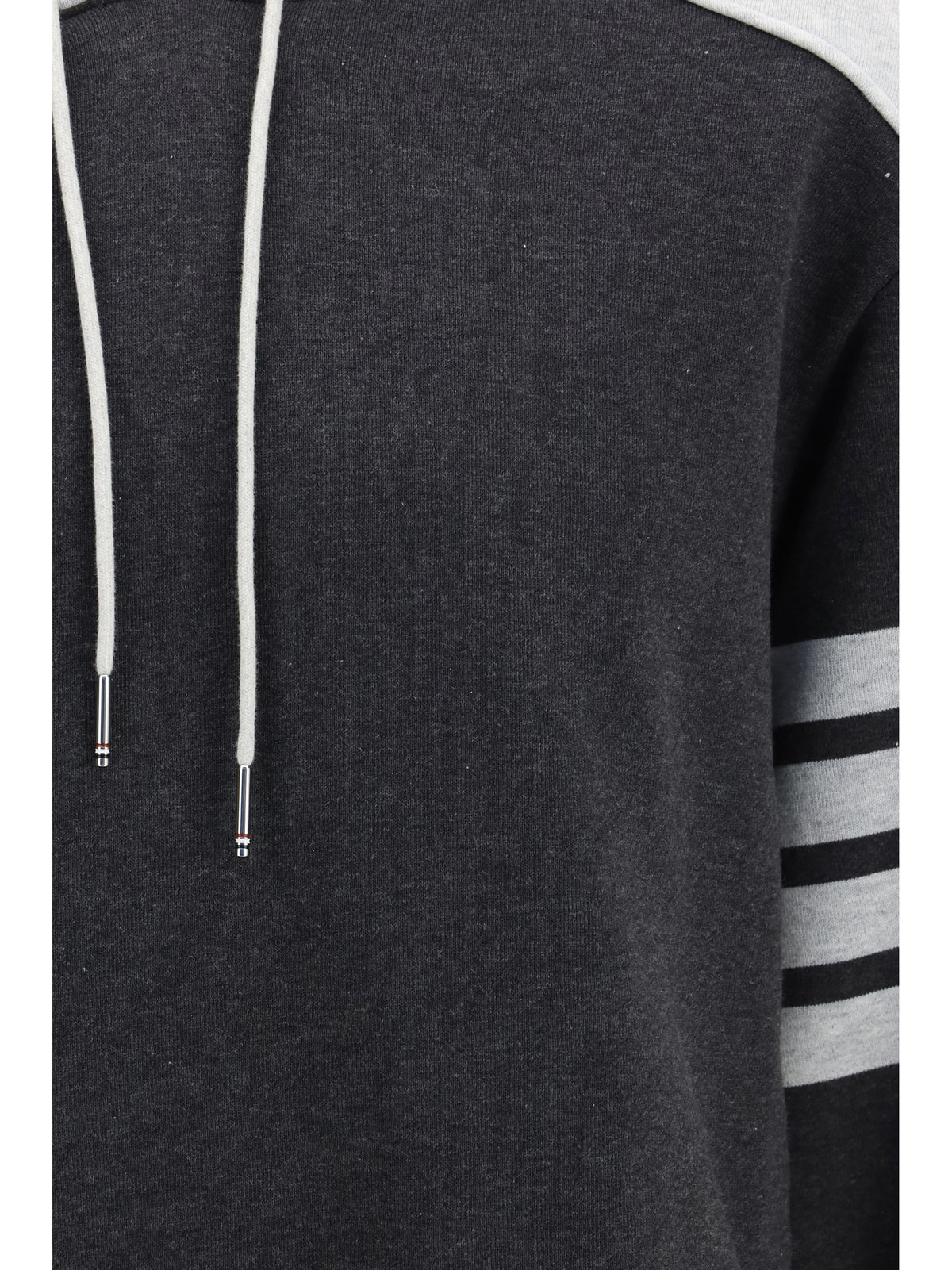 Thom Browne Men Loopback Colorblock Hooded Sweatshirt THOM BROWNE
