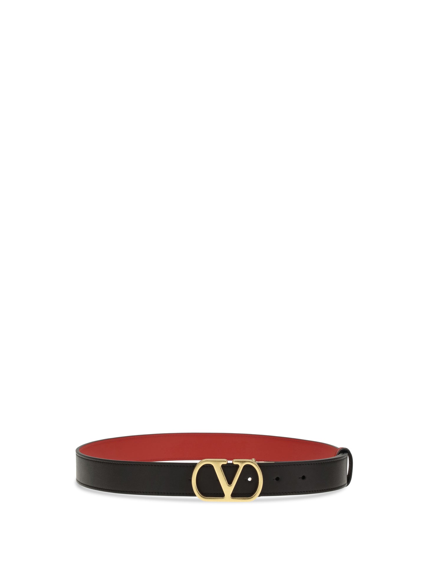 Valentino Garavani Women Reversible Leather Belt With The Vlogo Signature VALENTINO GARAVANI