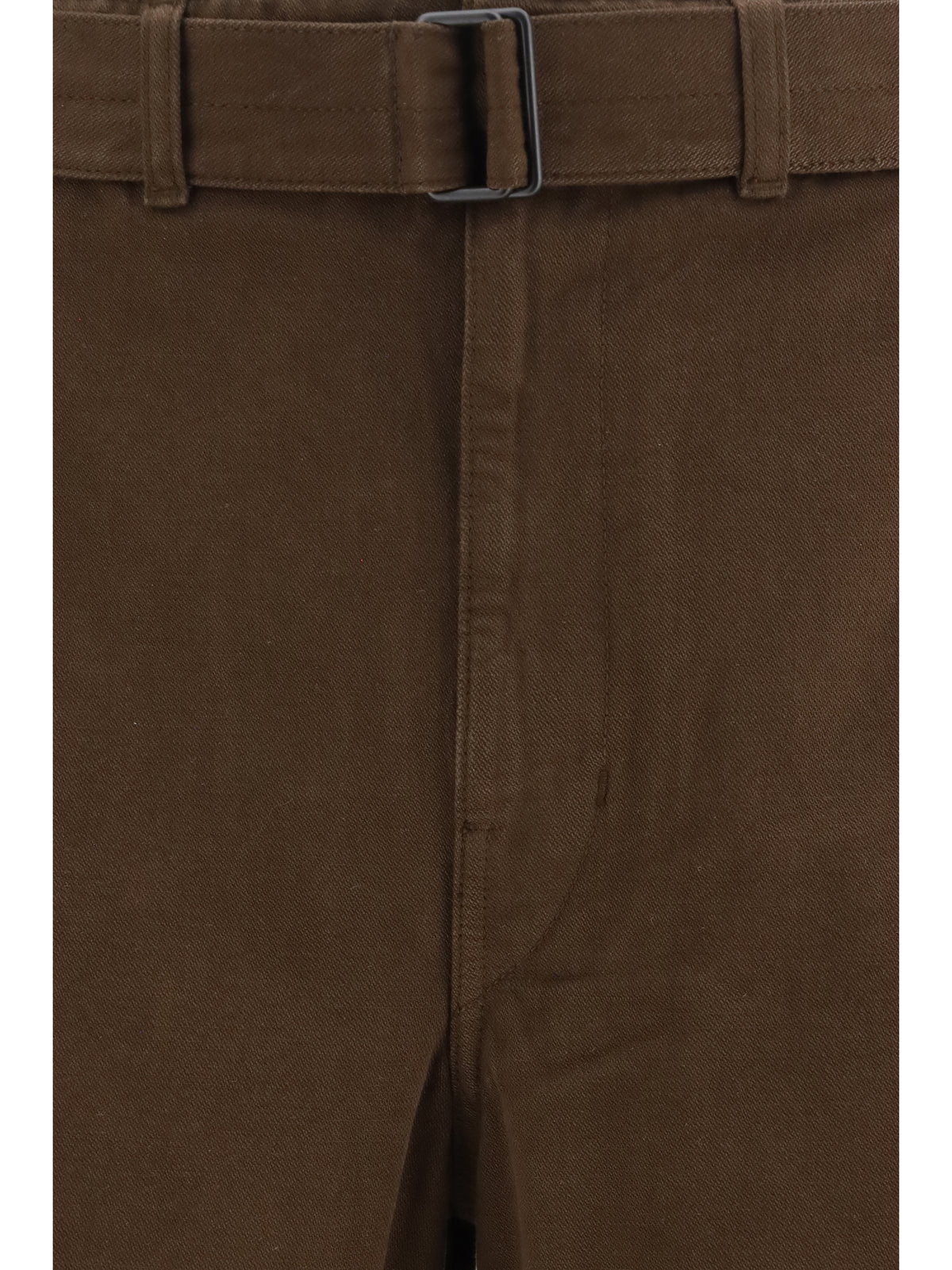 Lemaire Men Heavy Dyed Twill Belted Pants LEMAIRE