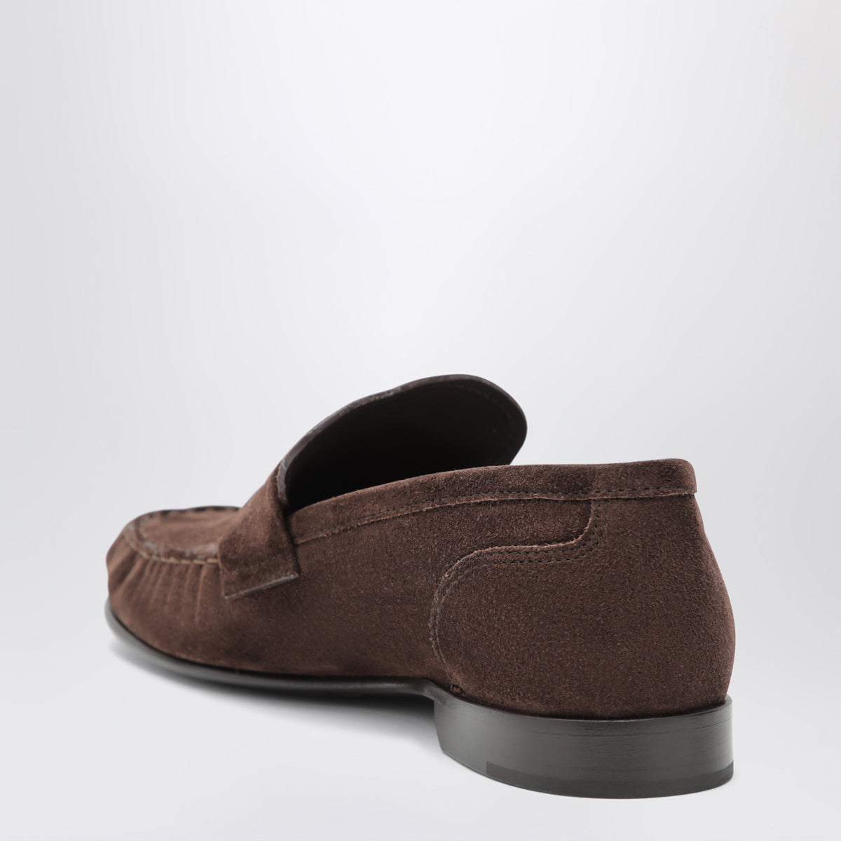 Jimmy Choo Ellis Suede Leather Loafers In Chocolate Women JIMMY CHOO