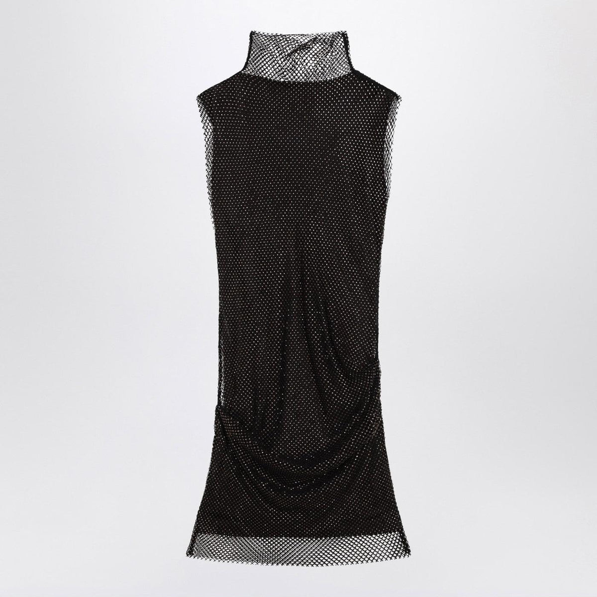 Sportmax Black Mesh Mini Dress Women SPORTMAX