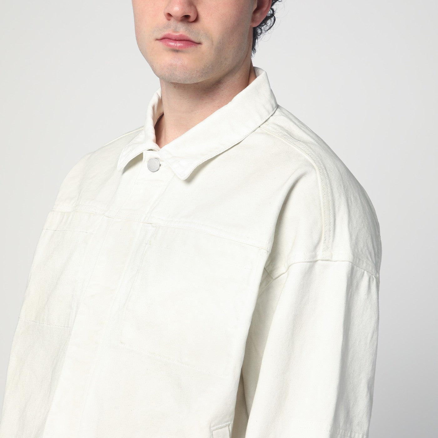 Entire Studios Ivory Denim Jacket Men Entire Studios