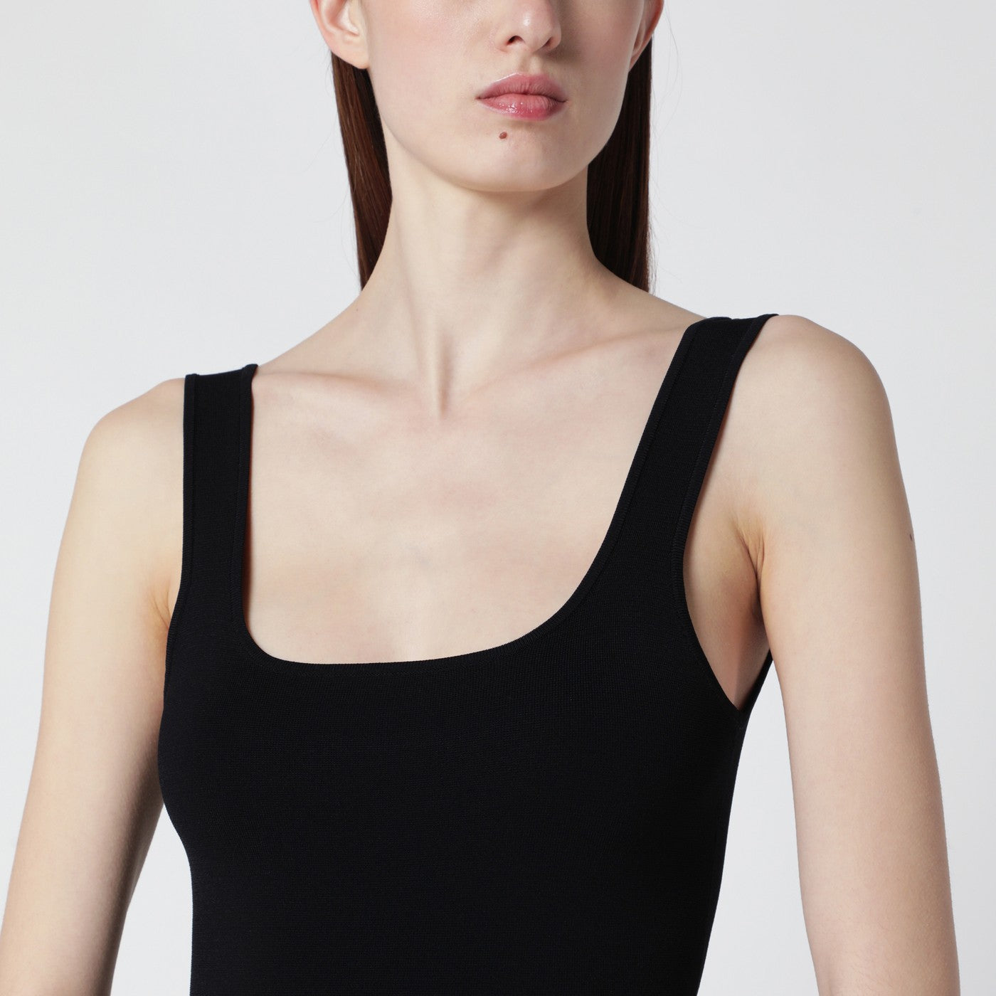 Entire Studios Black Fitted Dress In Viscose Jersey Women Entire Studios