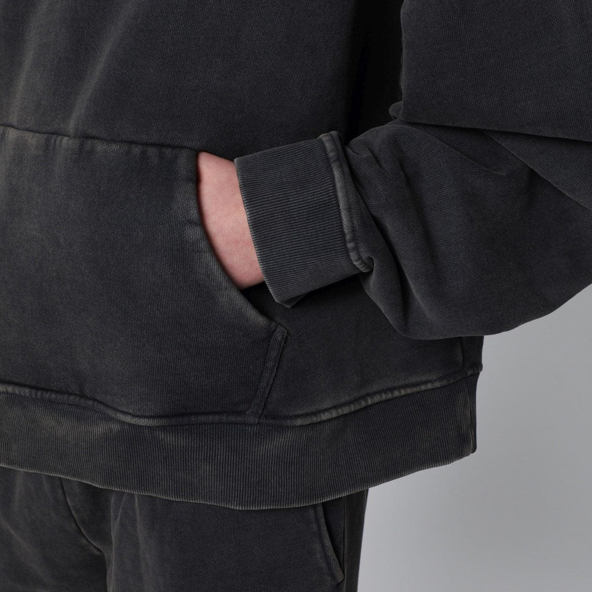 Entire Studios Washed Black Cotton Sweatshirt Men Entire Studios