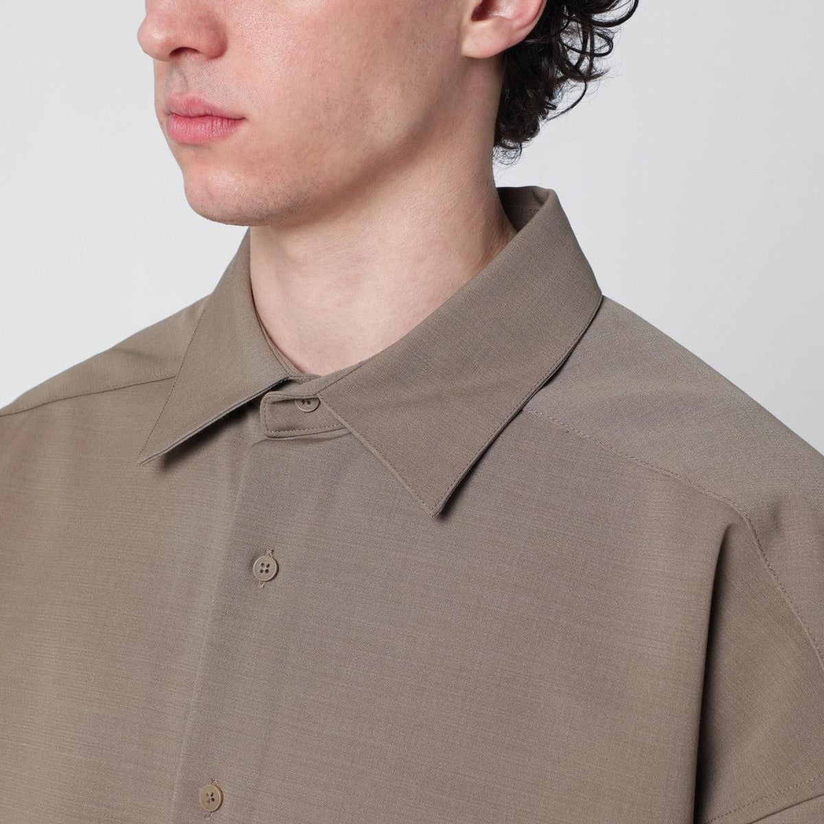 Entire Studios Beige Oversized Short-Sleeve Shirt Men Entire Studios
