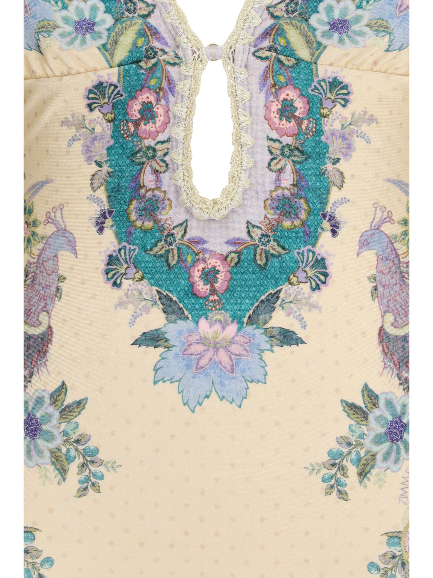 Zimmermann Women Indra Crochet Detail One-Piece Swimsuit ZIMMERMANN