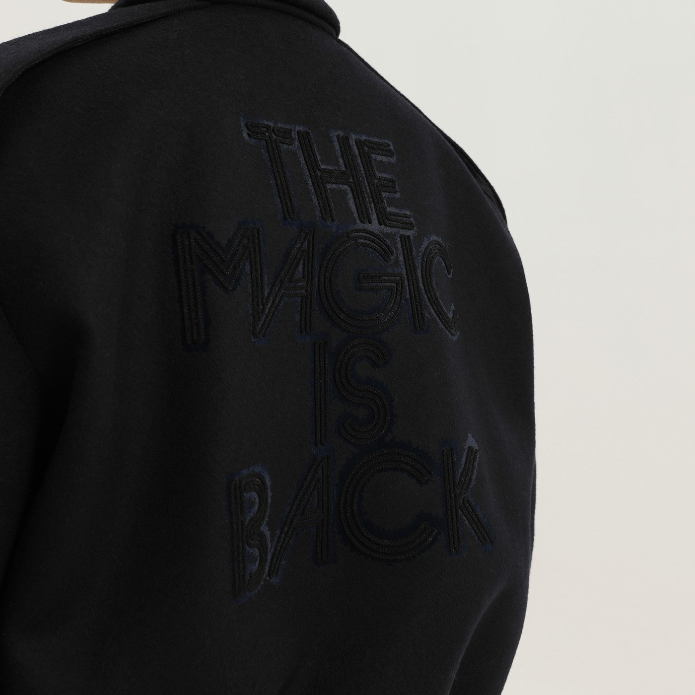 1989 Studio Magic Bomber In Blue Wool Men 1989 STUDIO