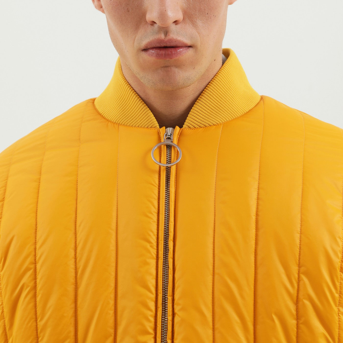 1989 Studio Yellow Quilted Down Jacket Men 1989 STUDIO