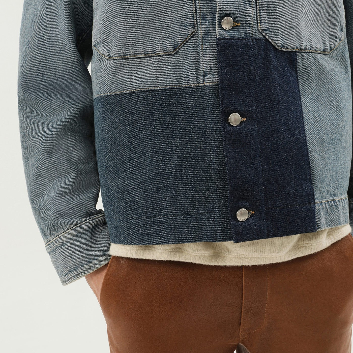 1989 Studio Denim Jacket With Patches Men 1989 STUDIO