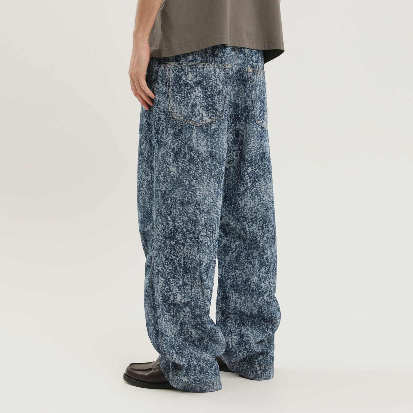 1989 Studio Pantaloni Marble Mastiff In Denim Men 1989 STUDIO