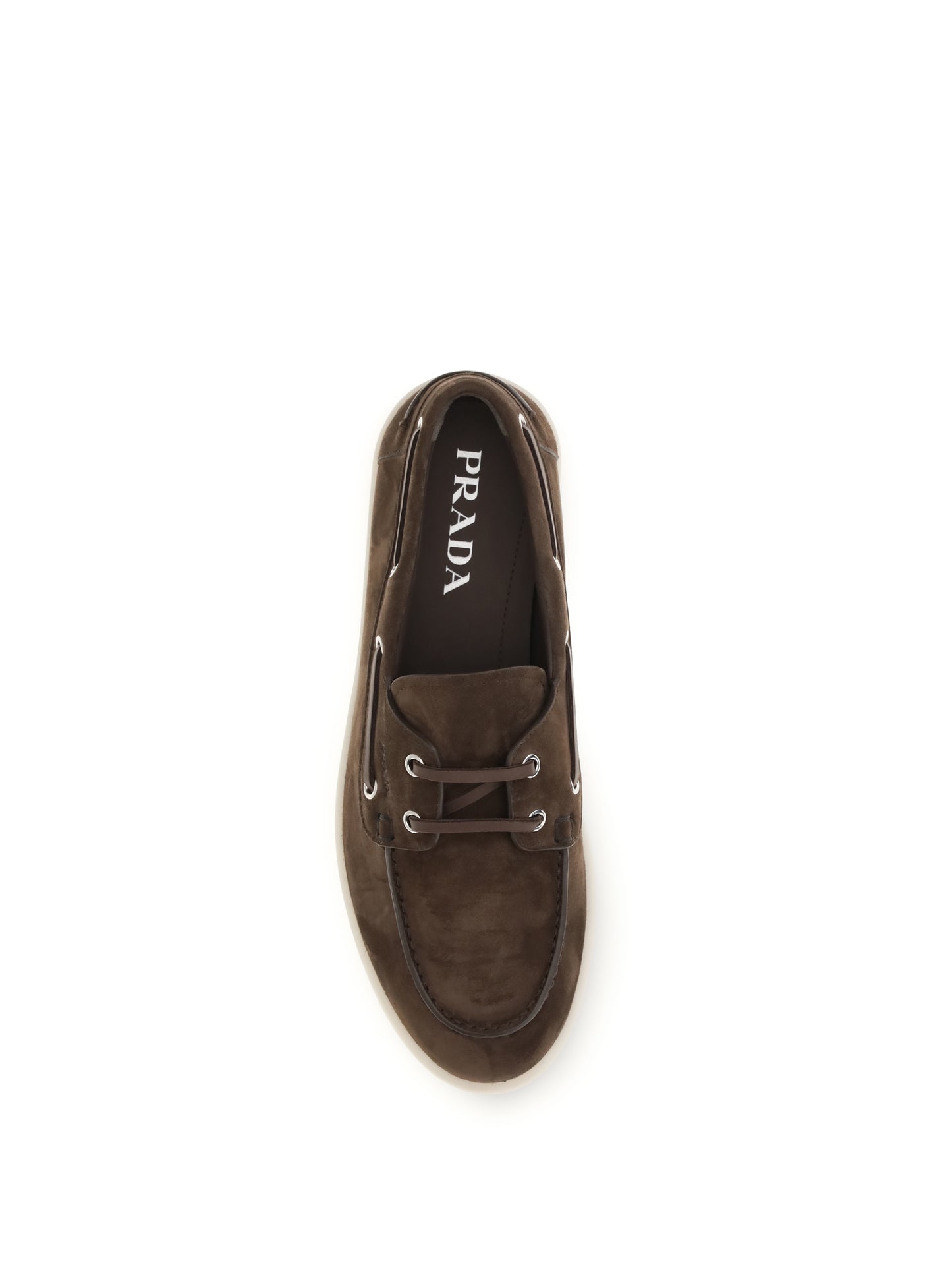 Prada Men Suede Boat Loafers PRADA