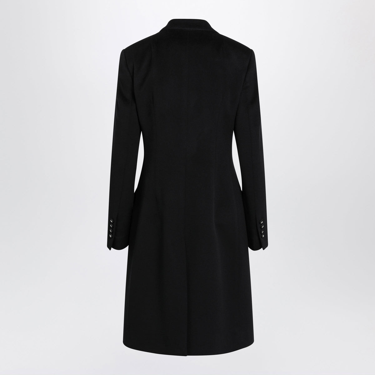 Dolce&Gabbana Double-Breasted Coat Black In Wool Women DOLCE & GABBANA
