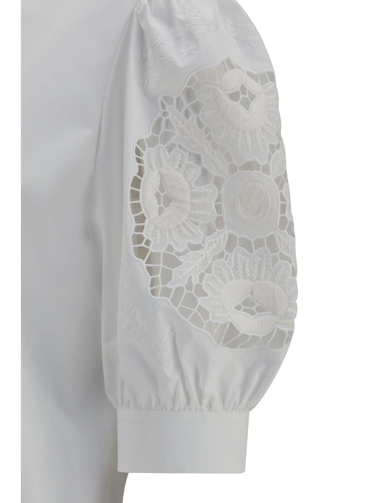 Valentino Women Shirt With Sangallo Lace Sleeves VALENTINO