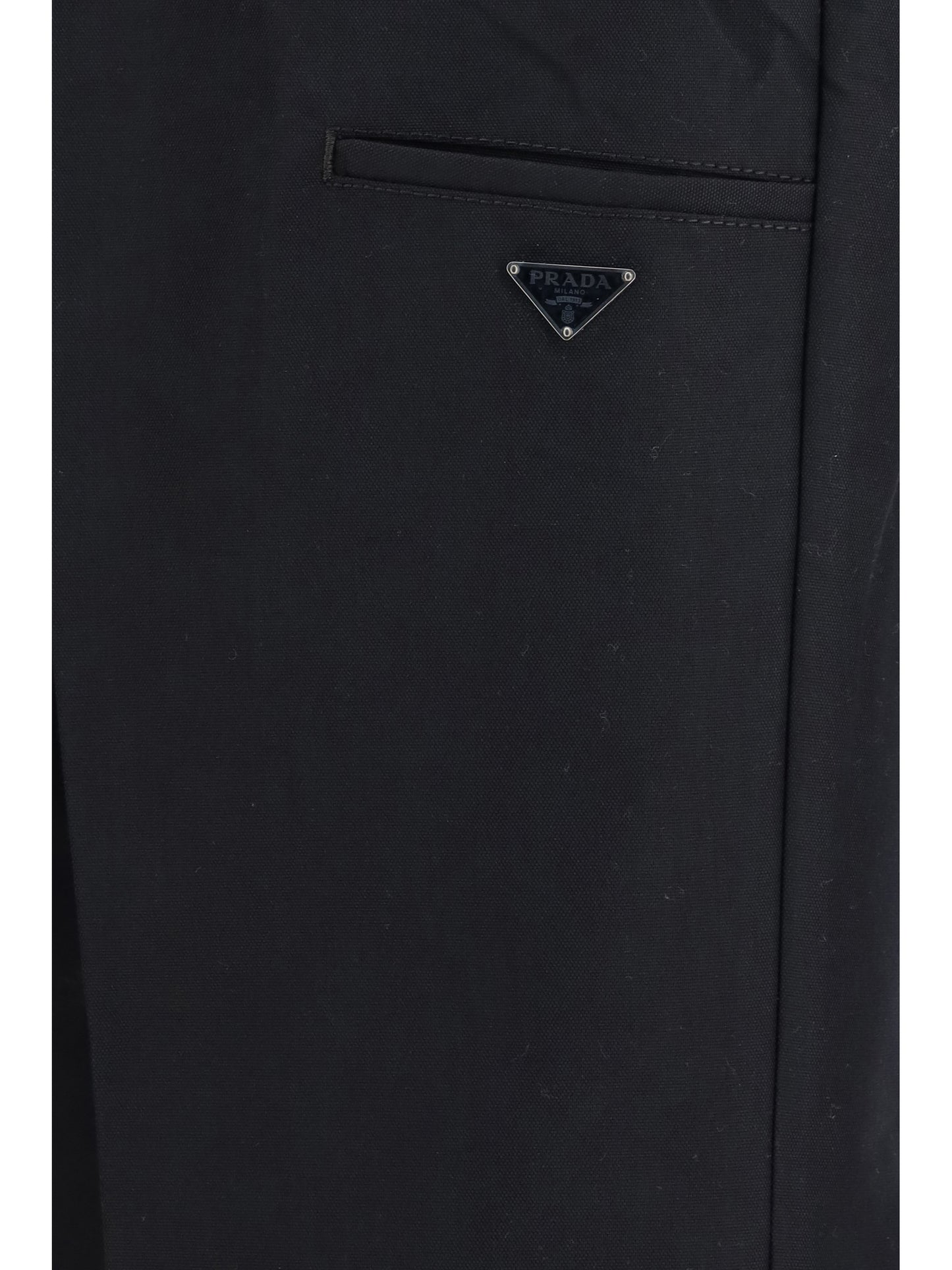 Prada Men Technical Wide-Leg Pants In Canvas PRADA