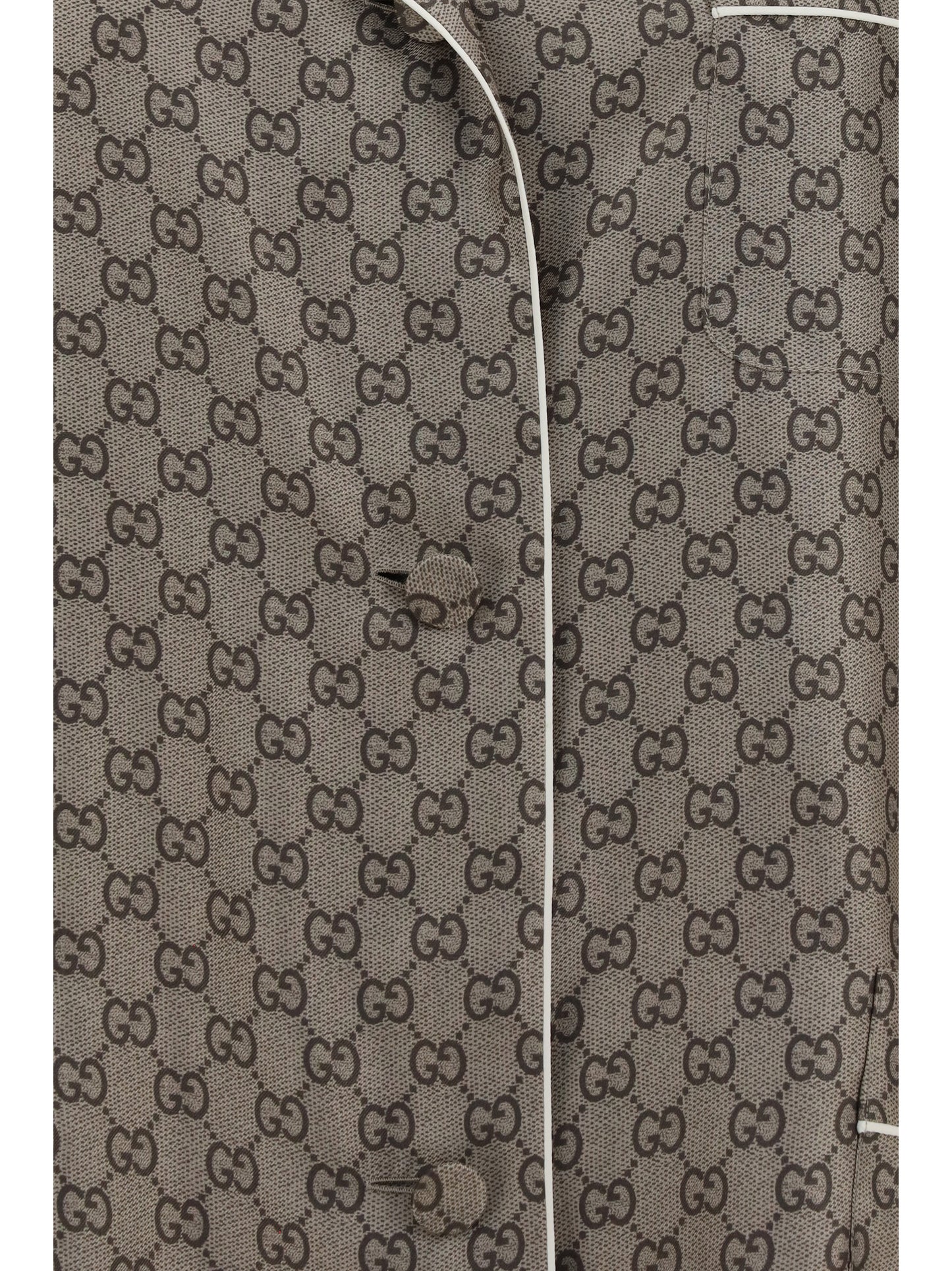 Gucci Women Printed Silk Twill Shirt GUCCI