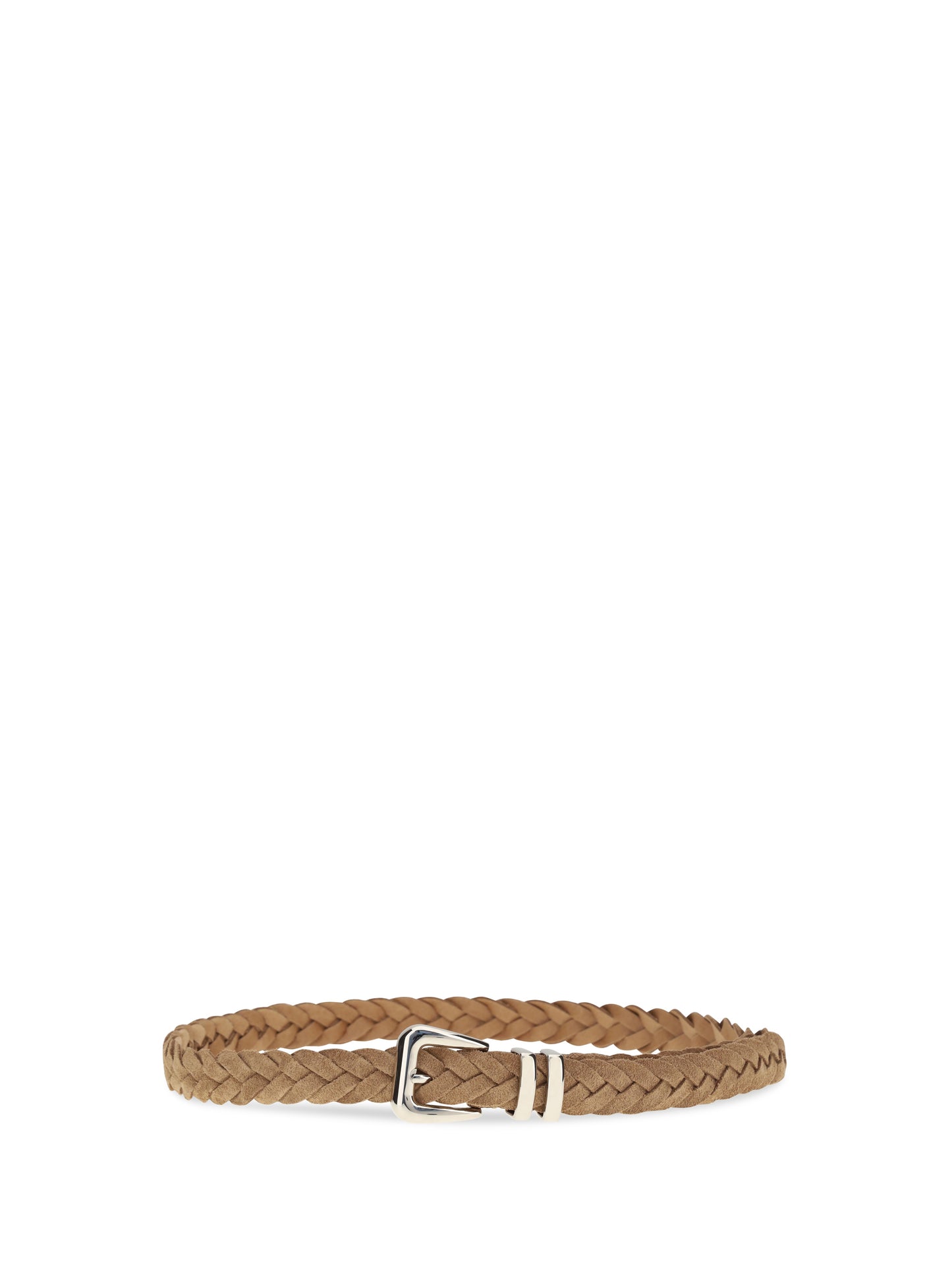Brunello Cucinelli Men Leather Woven Belt BRUNELLO CUCINELLI