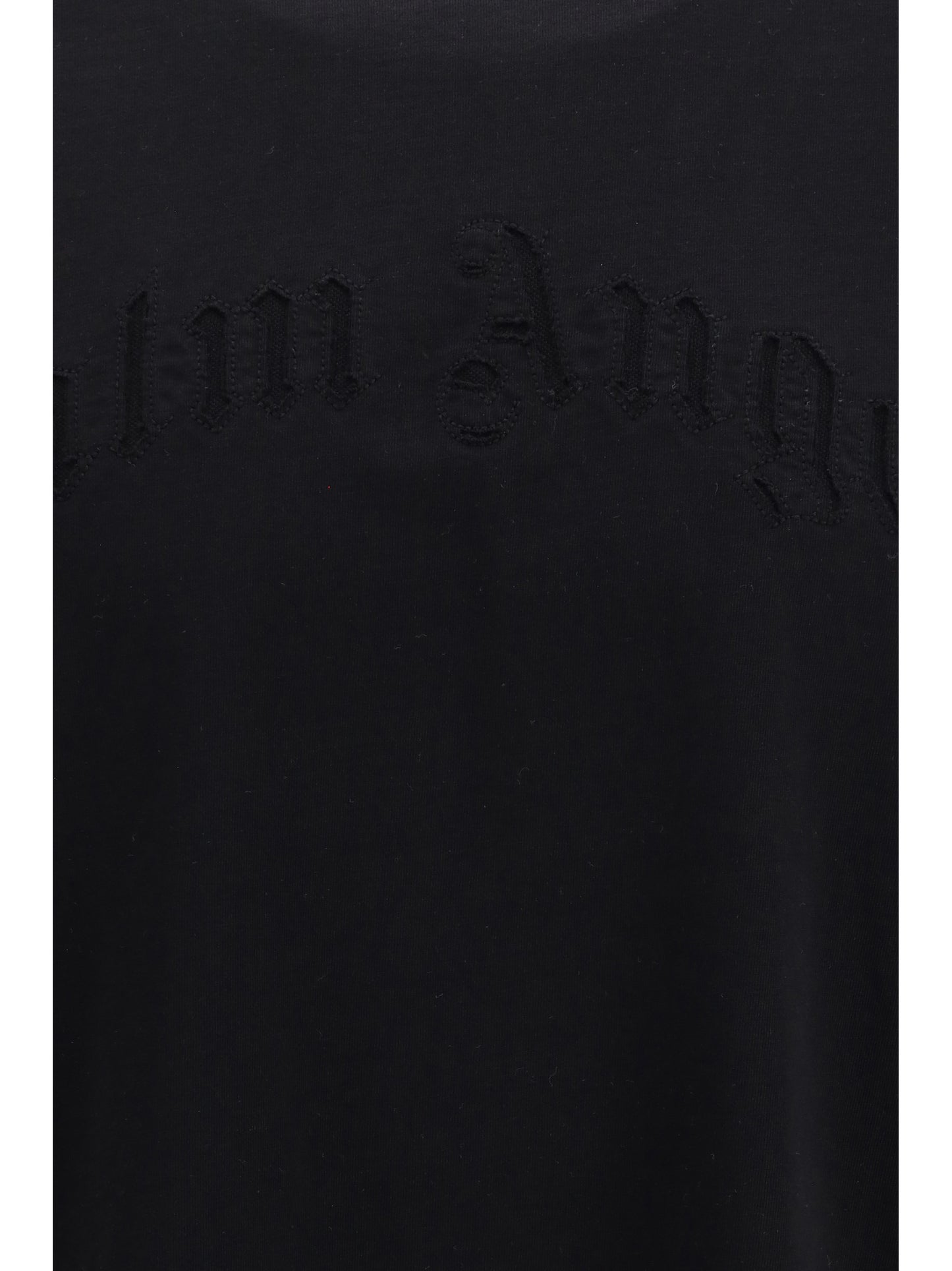 Palm Angels Men Curved Logo Double-Layer T-Shirt PALM ANGELS