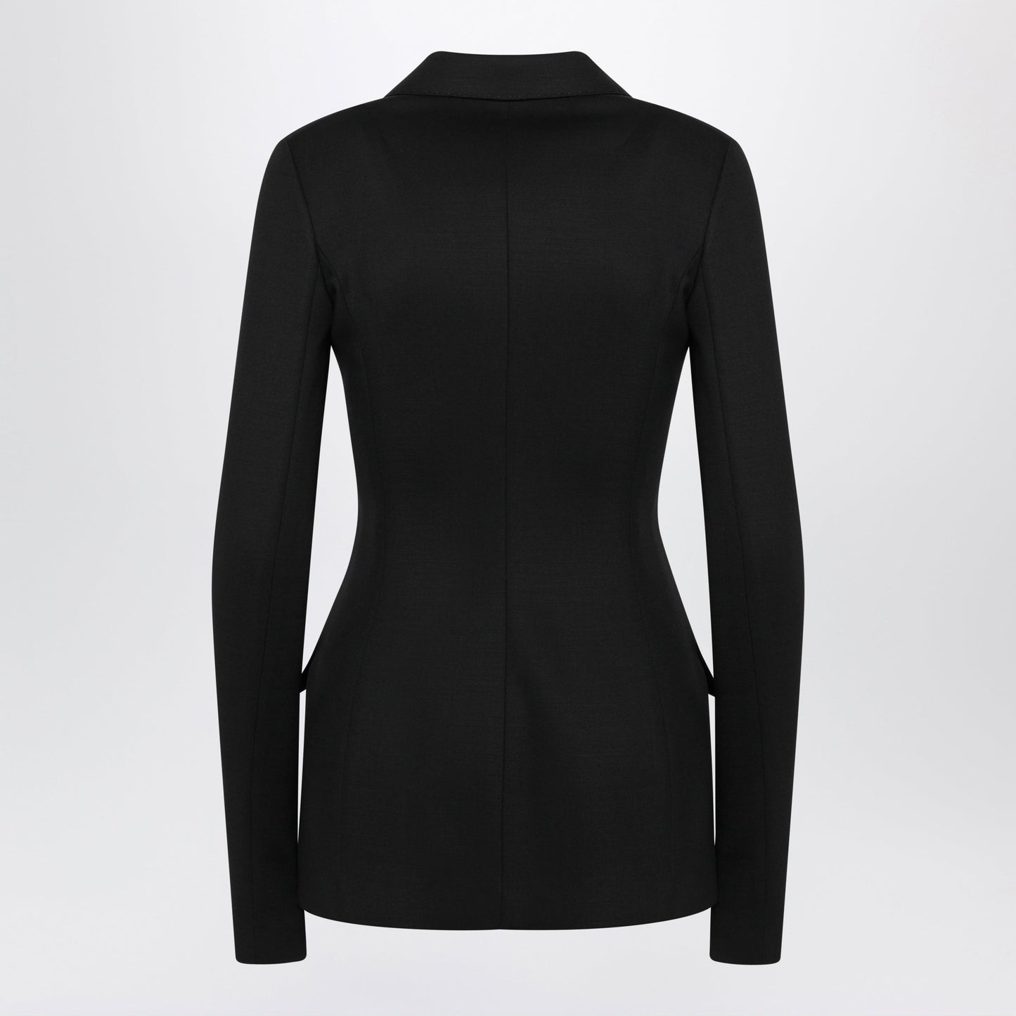 Dolce&Gabbana Black Double-Breasted Wool Jacket Women DOLCE & GABBANA