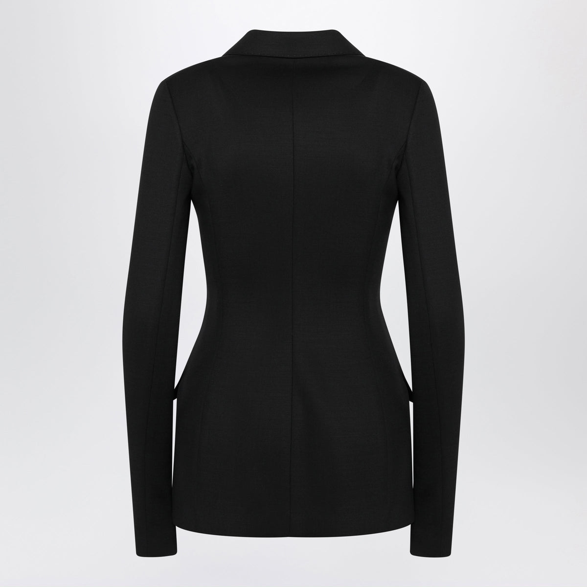 Dolce&Gabbana Black Double-Breasted Wool Jacket Women DOLCE & GABBANA