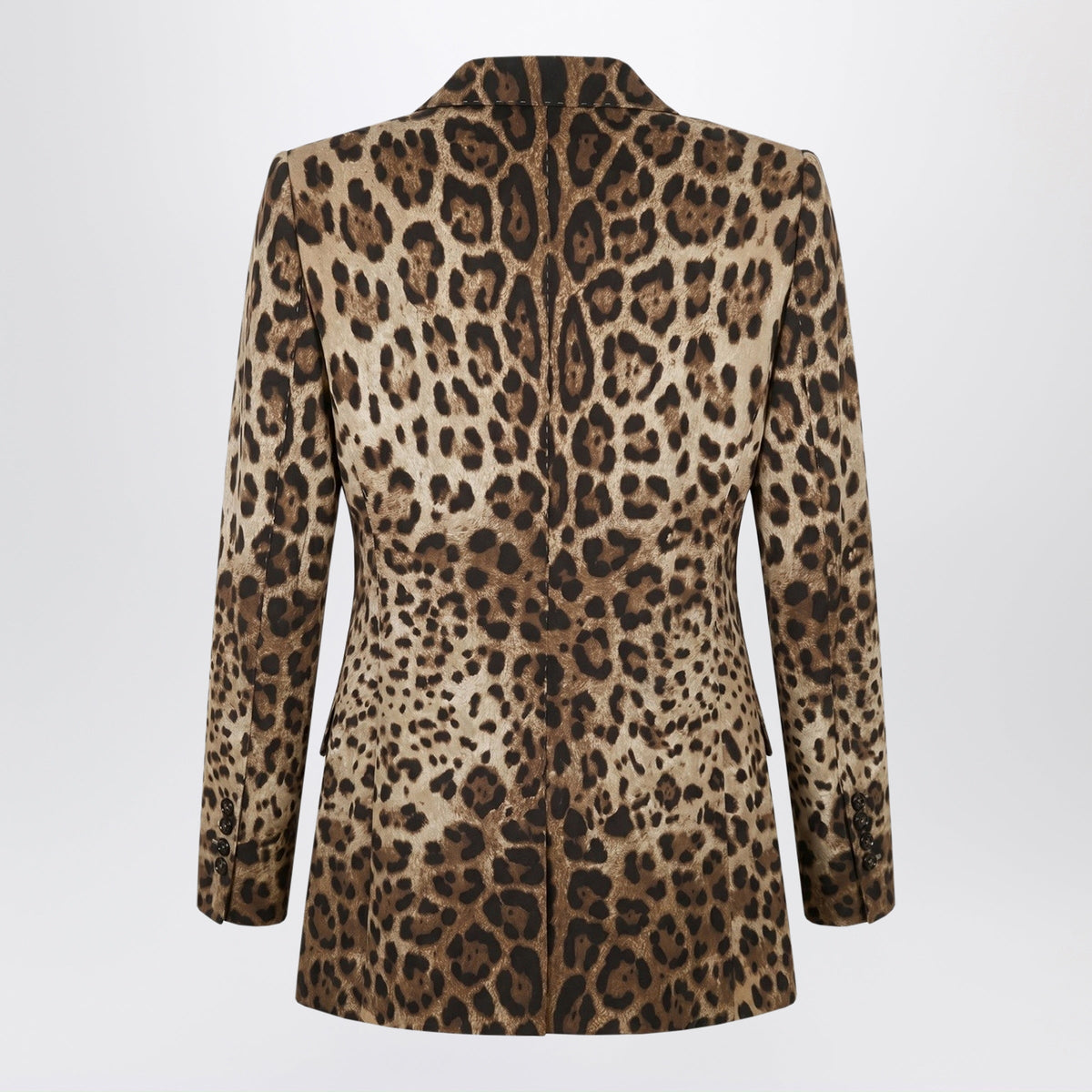 Dolce&Gabbana Leopard-Print Double-Breasted Wool Jacket Women DOLCE & GABBANA