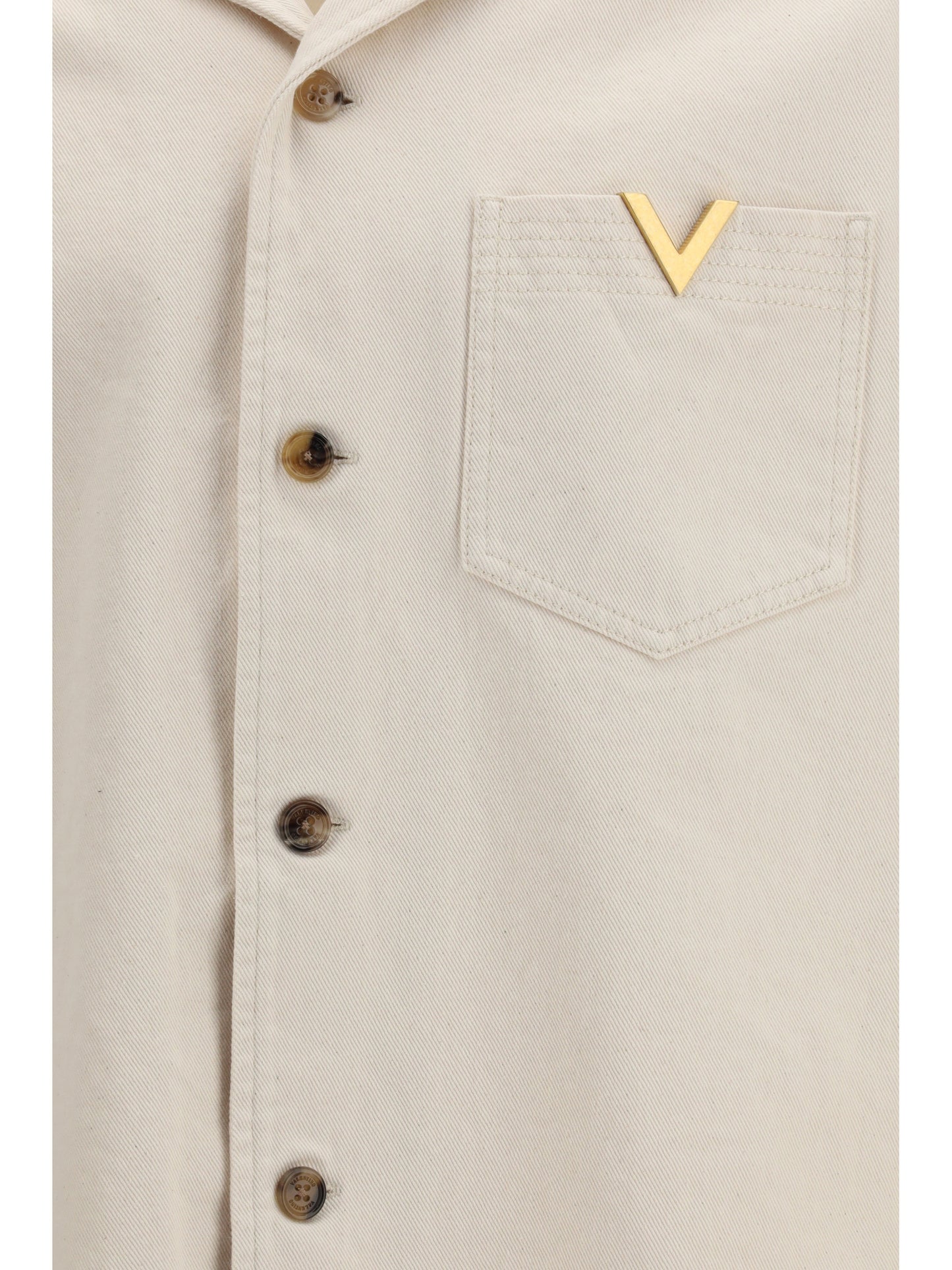 Valentino Men Signature Vlogo Bowling Shirt VALENTINO