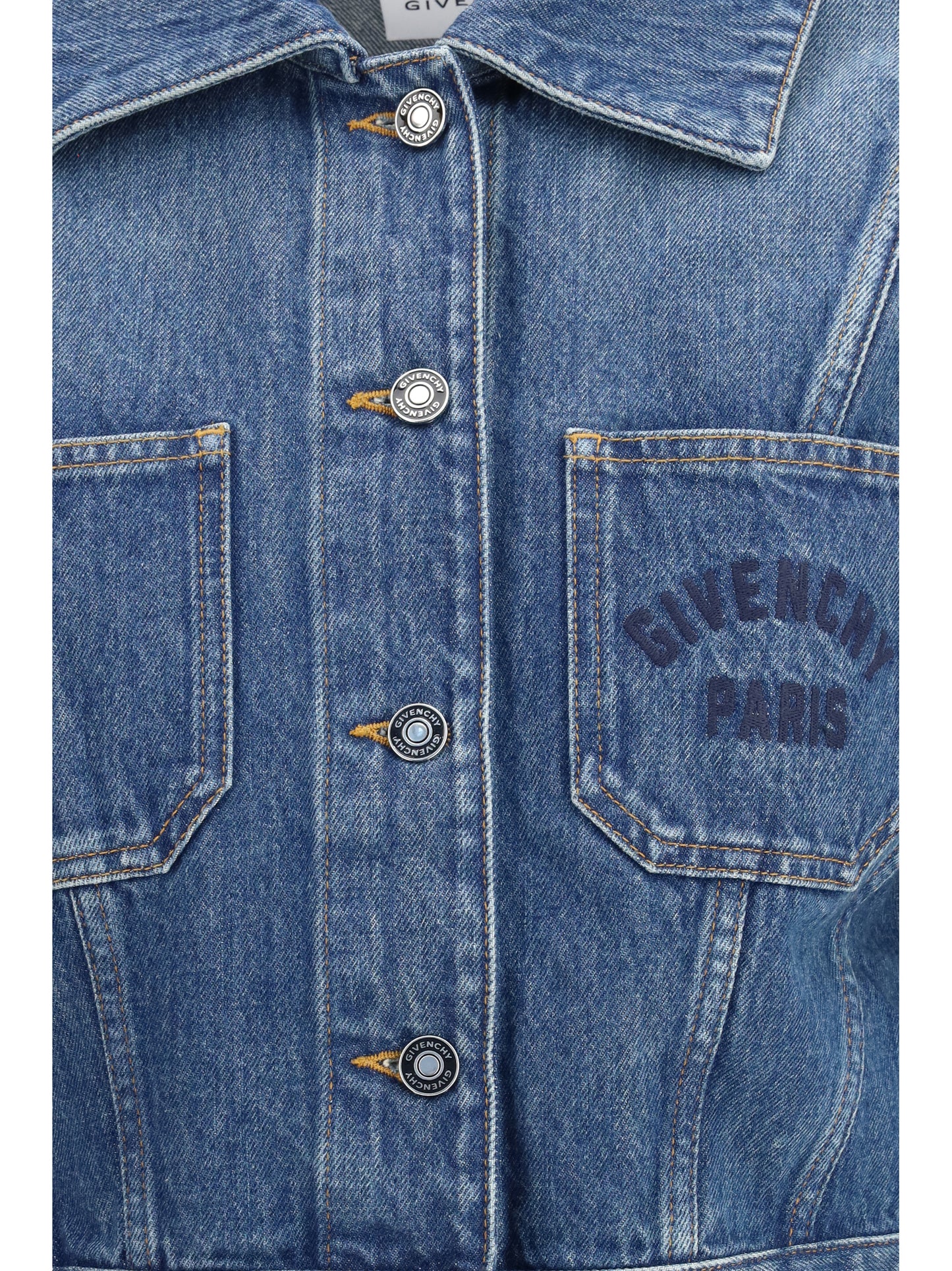 Givenchy Women Denim Crop Jacket GIVENCHY