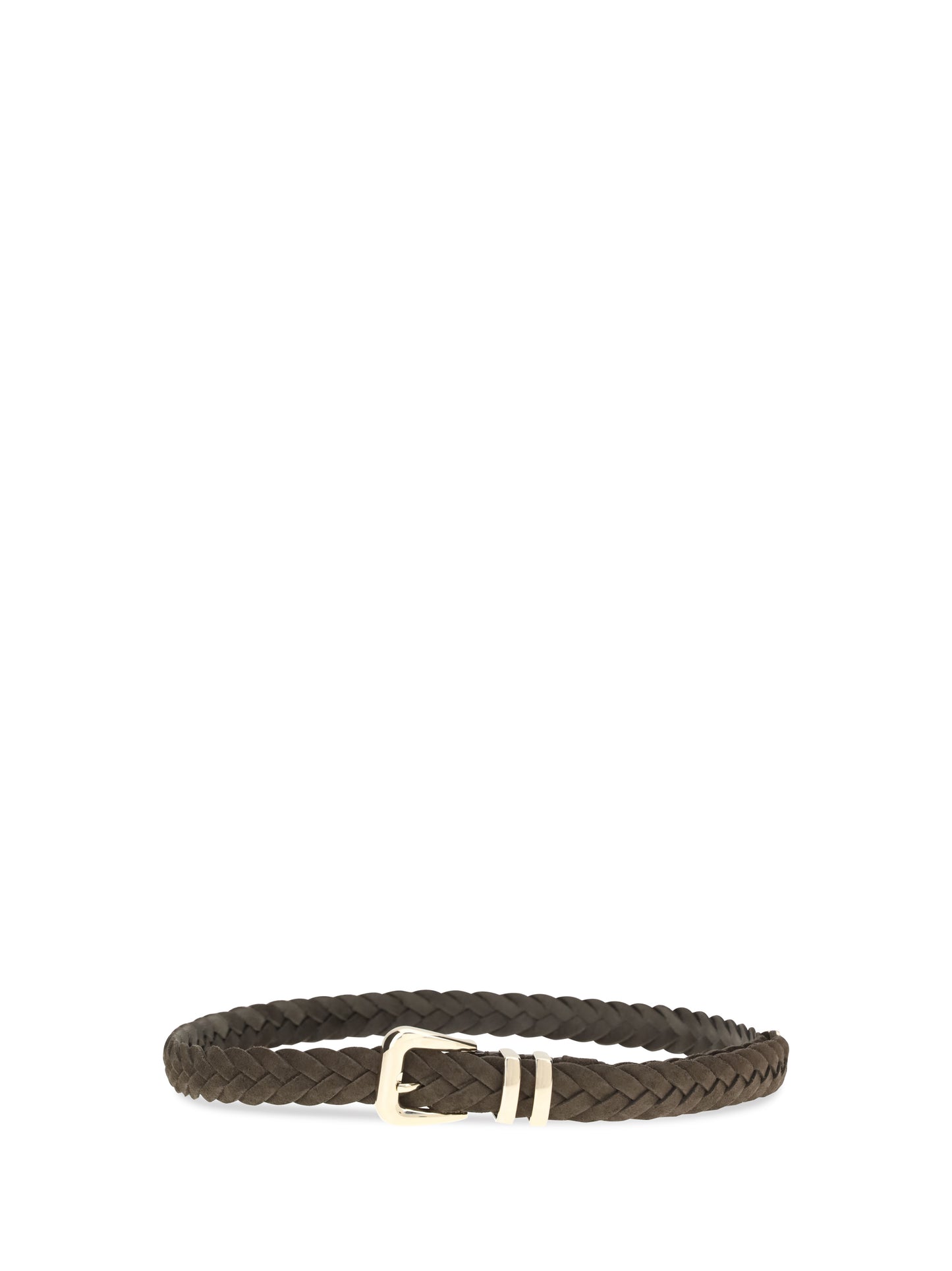 Brunello Cucinelli Men Leather Woven Belt BRUNELLO CUCINELLI