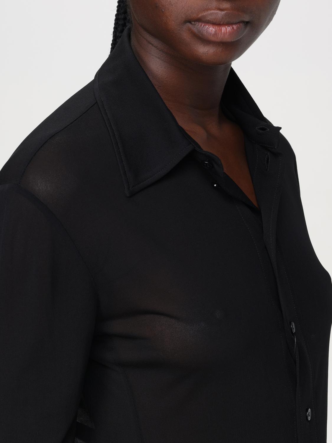 Saint Laurent Shirt Woman Black SAINT LAURENT