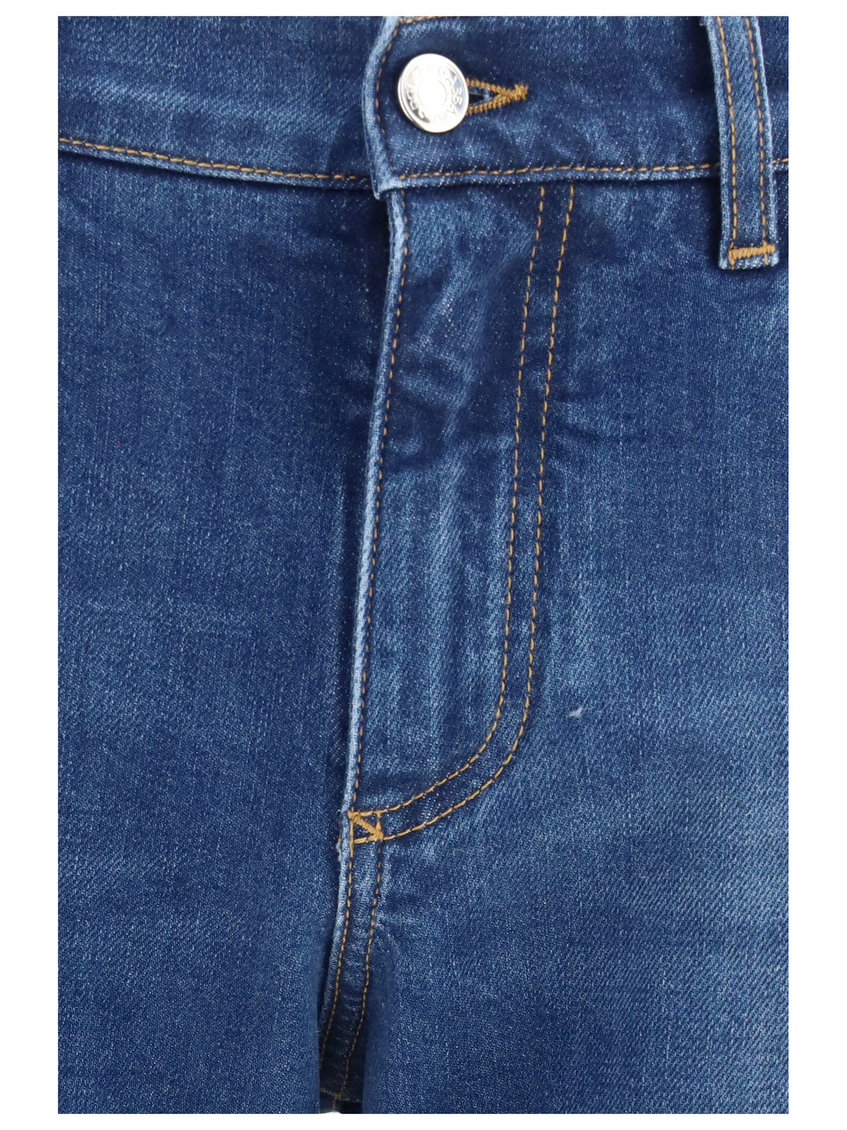 Dolce & Gabbana Men Slim Stretch Jeans With Dg Logo DOLCE & GABBANA