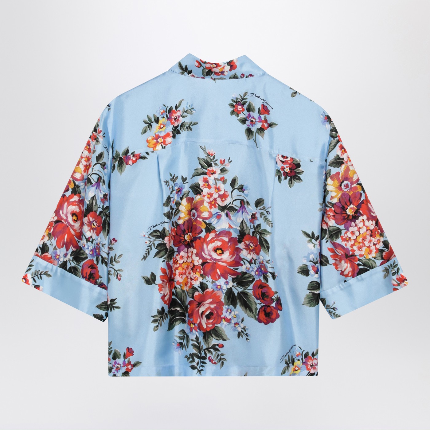 Dolce&Gabbana Silk Twill Shirt With Floral Print Women DOLCE & GABBANA
