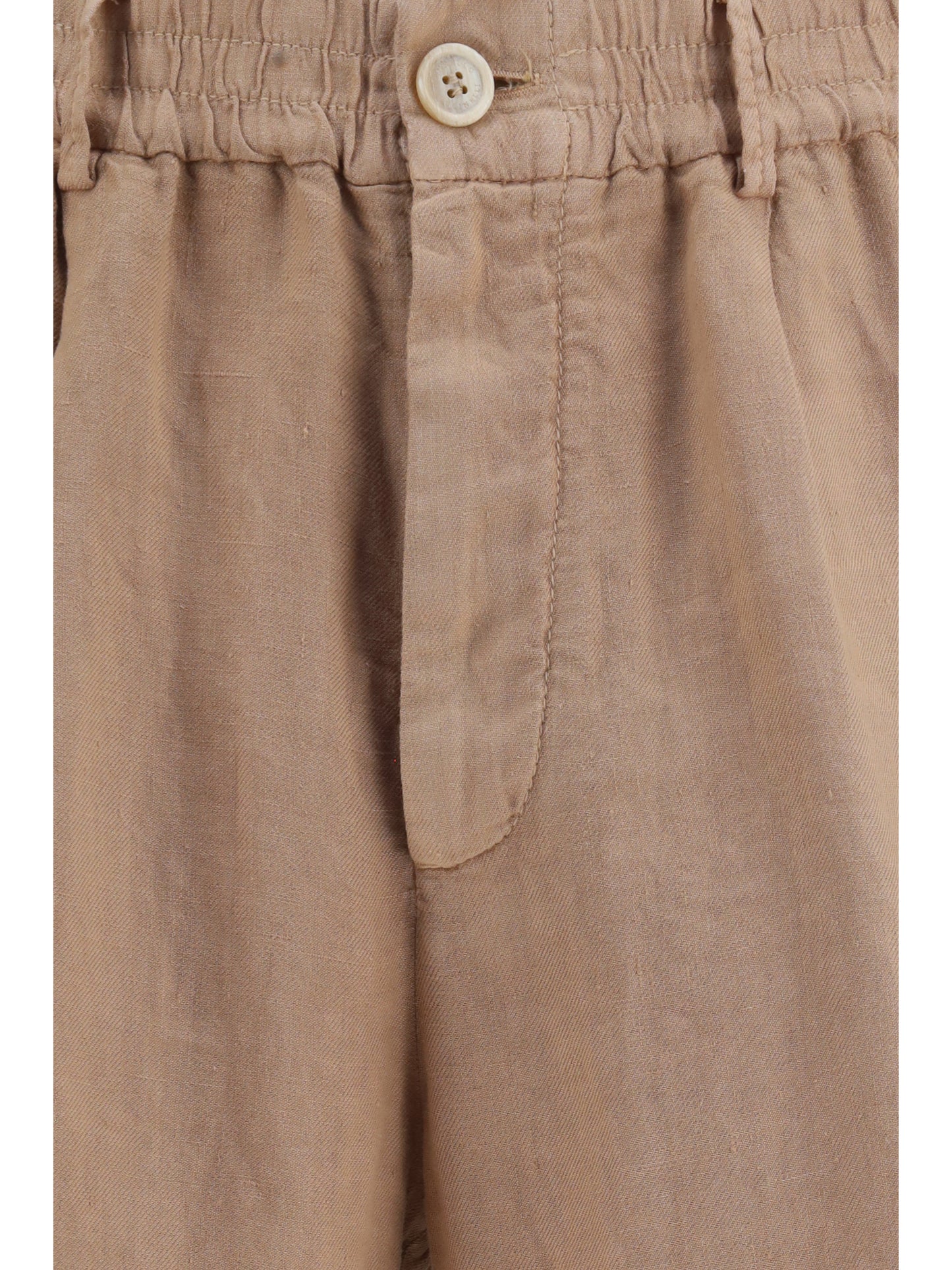 Brunello Cucinelli Men Lightweight Délavé Linen Shorts BRUNELLO CUCINELLI