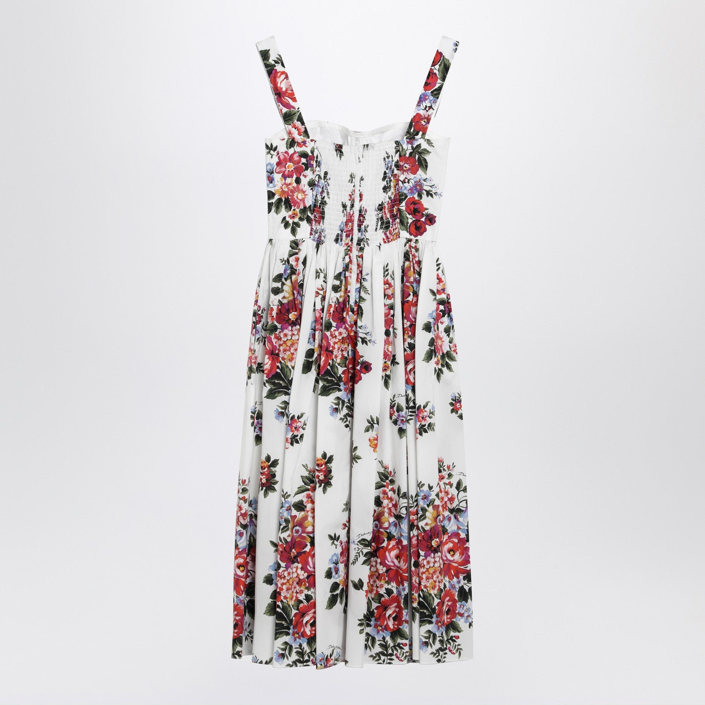 Dolce&Gabbana White Dress With Floral Print Women DOLCE & GABBANA