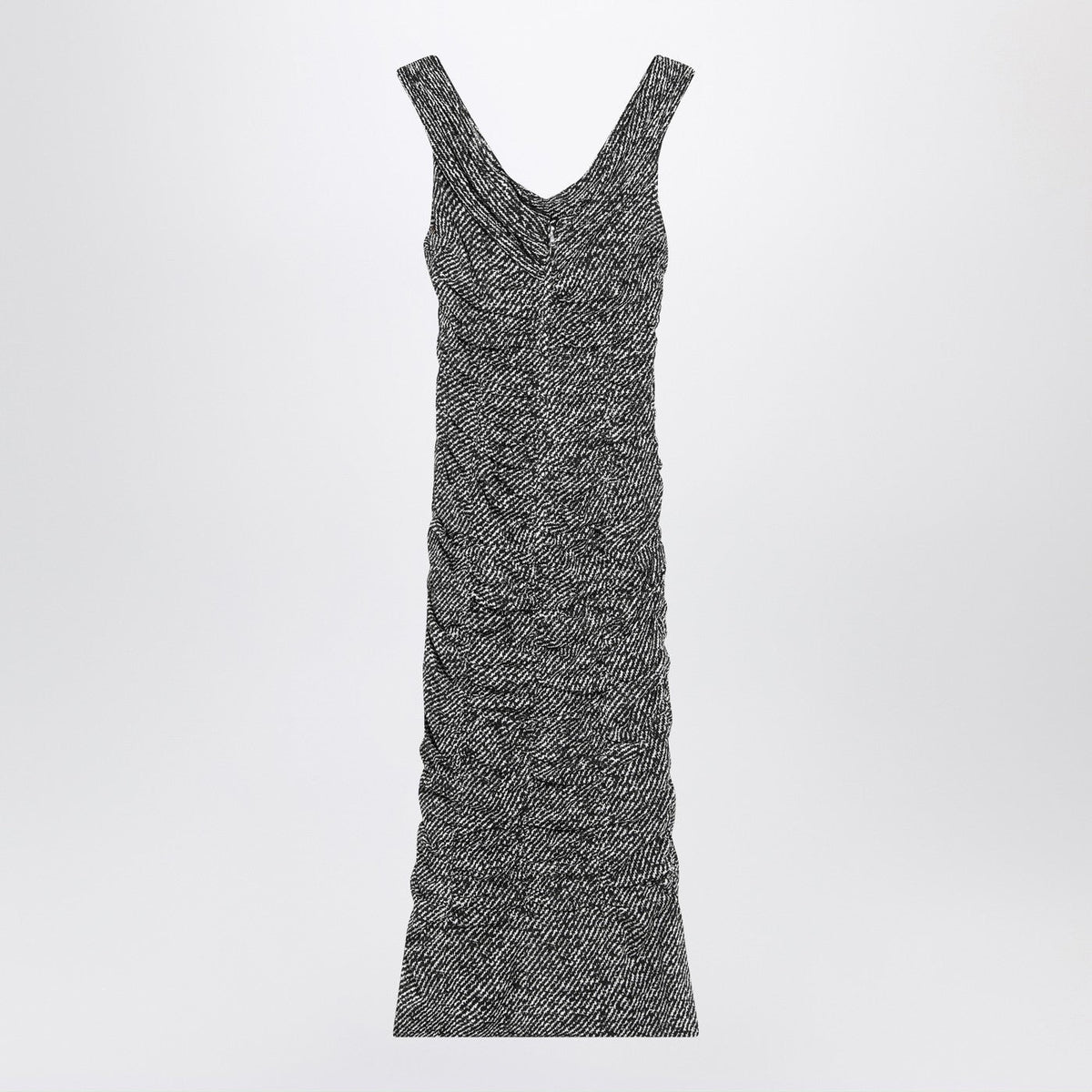 Dolce&Gabbana Diagonal Print Dress In Silk Blend Women DOLCE & GABBANA