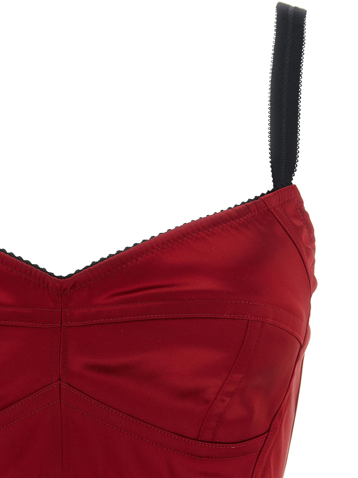 Dolce & Gabbana Women Bustier Top With Stitching DOLCE & GABBANA