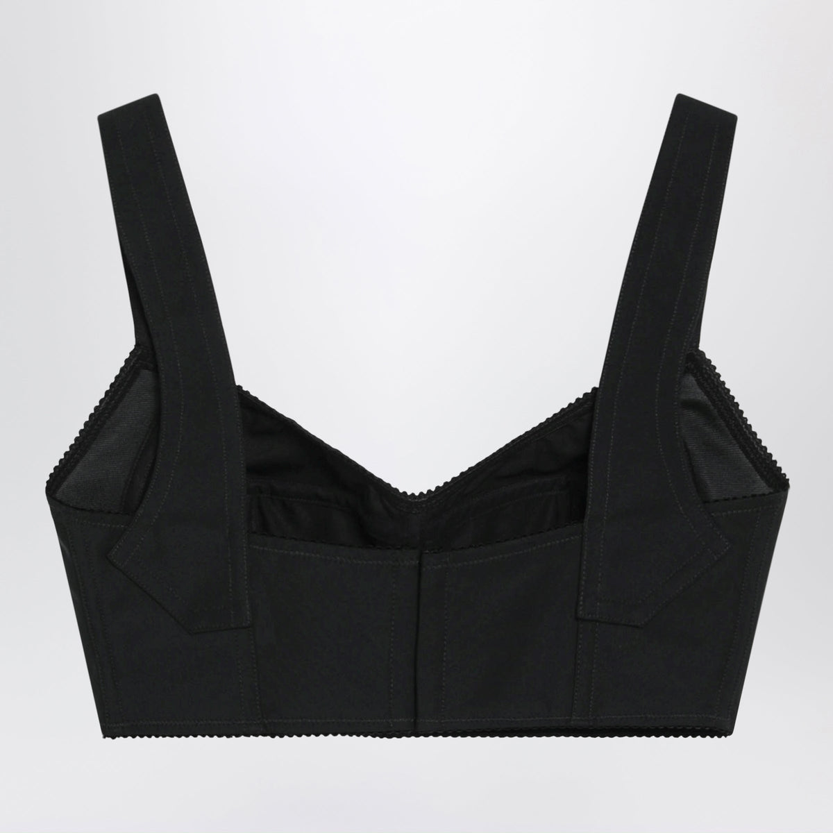 Dolce&Gabbana Black Satin Bustier Top Women DOLCE & GABBANA