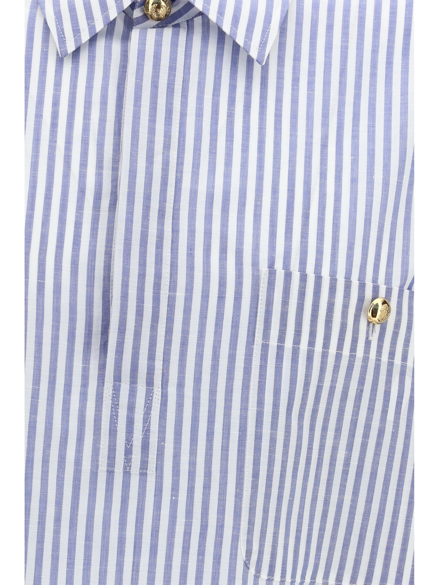 Valentino Men Short-Sleeve Shirt With Logo Buttons VALENTINO