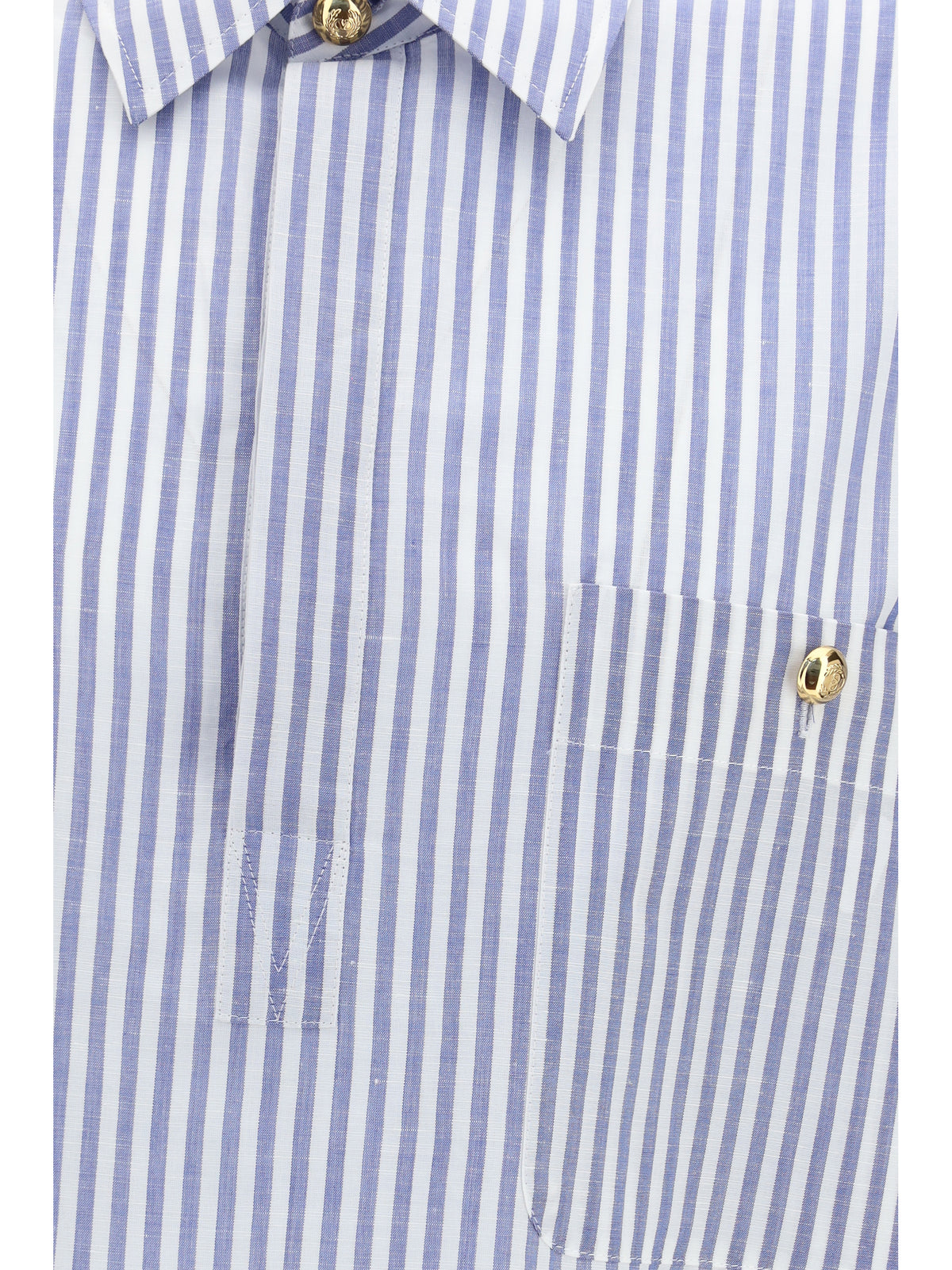 Valentino Men Short-Sleeve Shirt With Logo Buttons VALENTINO