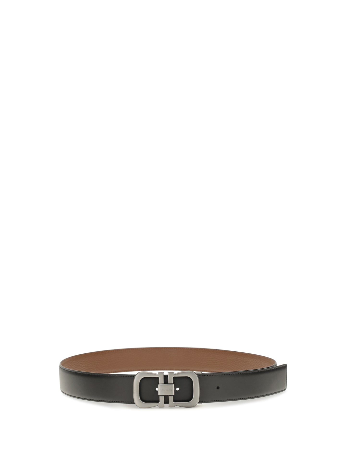 Ferragamo Men Reversible Leather Belt With Logo FERRAGAMO