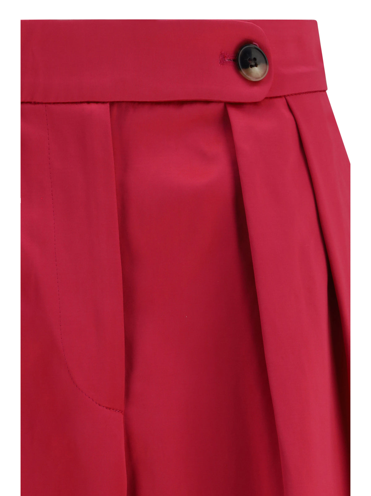 Dries Van Noten Women Wide Pleated Pants In Washed Cotton And Acetate