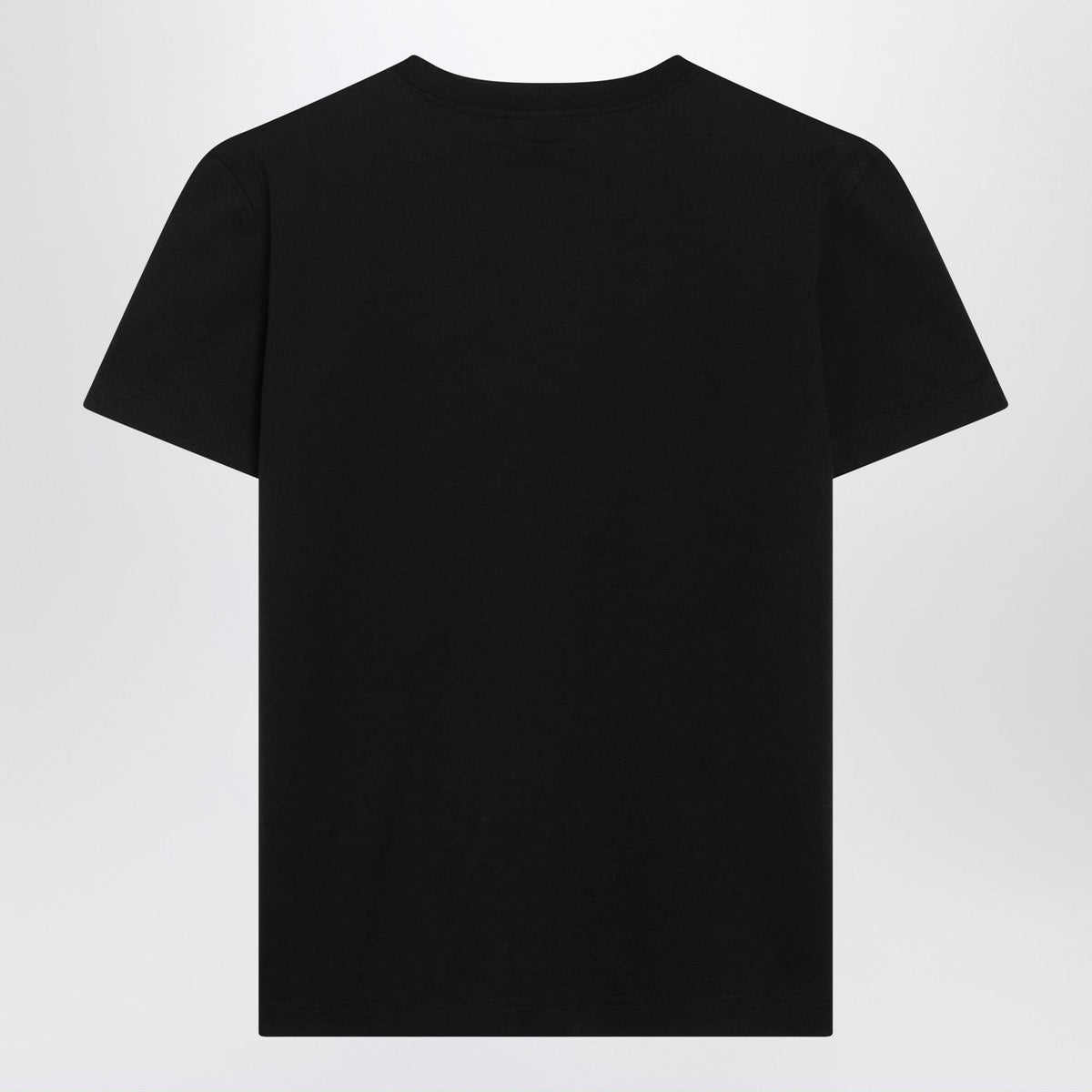 Dolce&Gabbana Black Jersey T-Shirt With Embroidery Women DOLCE & GABBANA