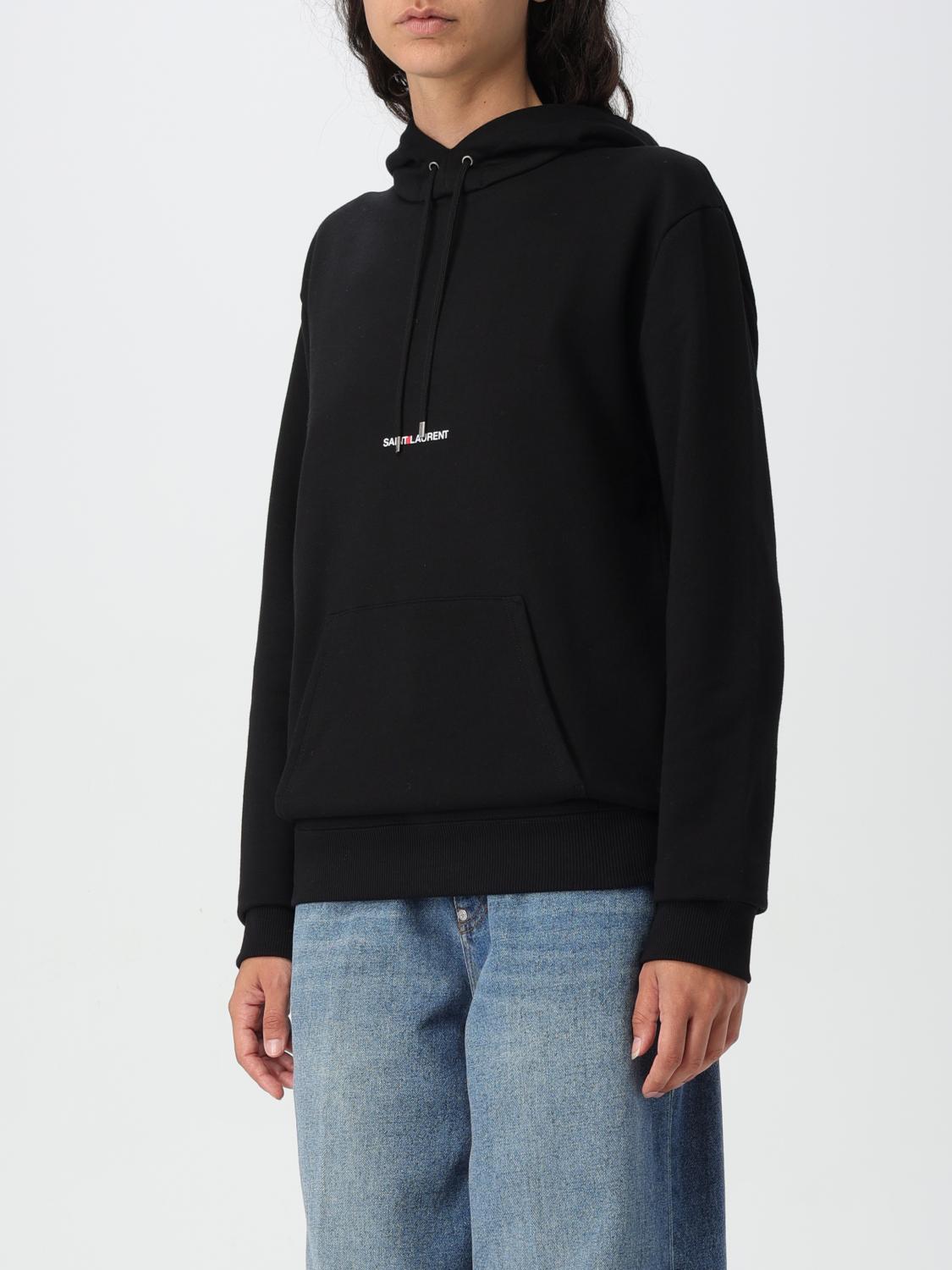 Saint Laurent Sweatshirt Woman Black SAINT LAURENT