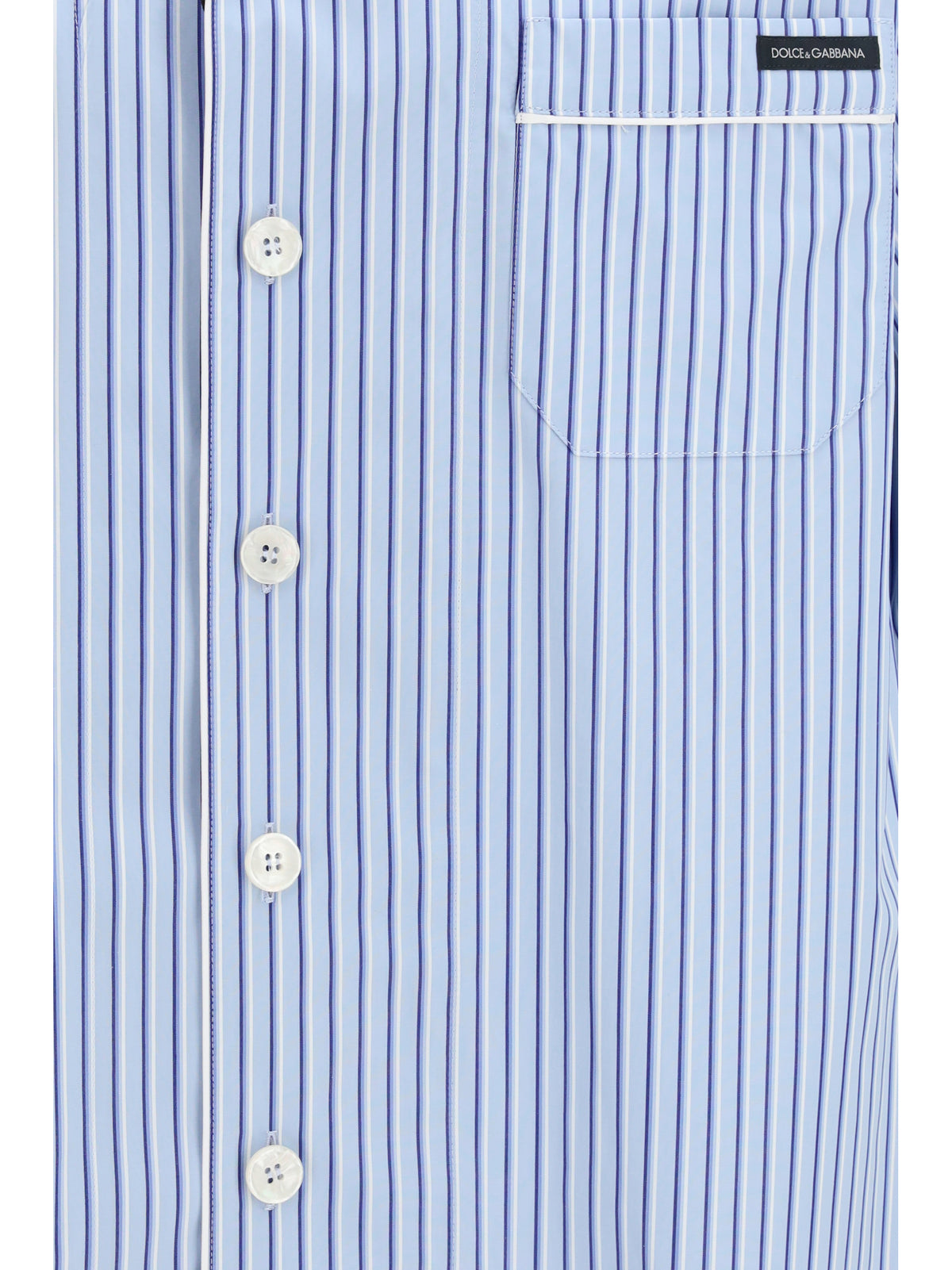 Dolce & Gabbana Men Striped Poplin Hawaii Shirt DOLCE & GABBANA
