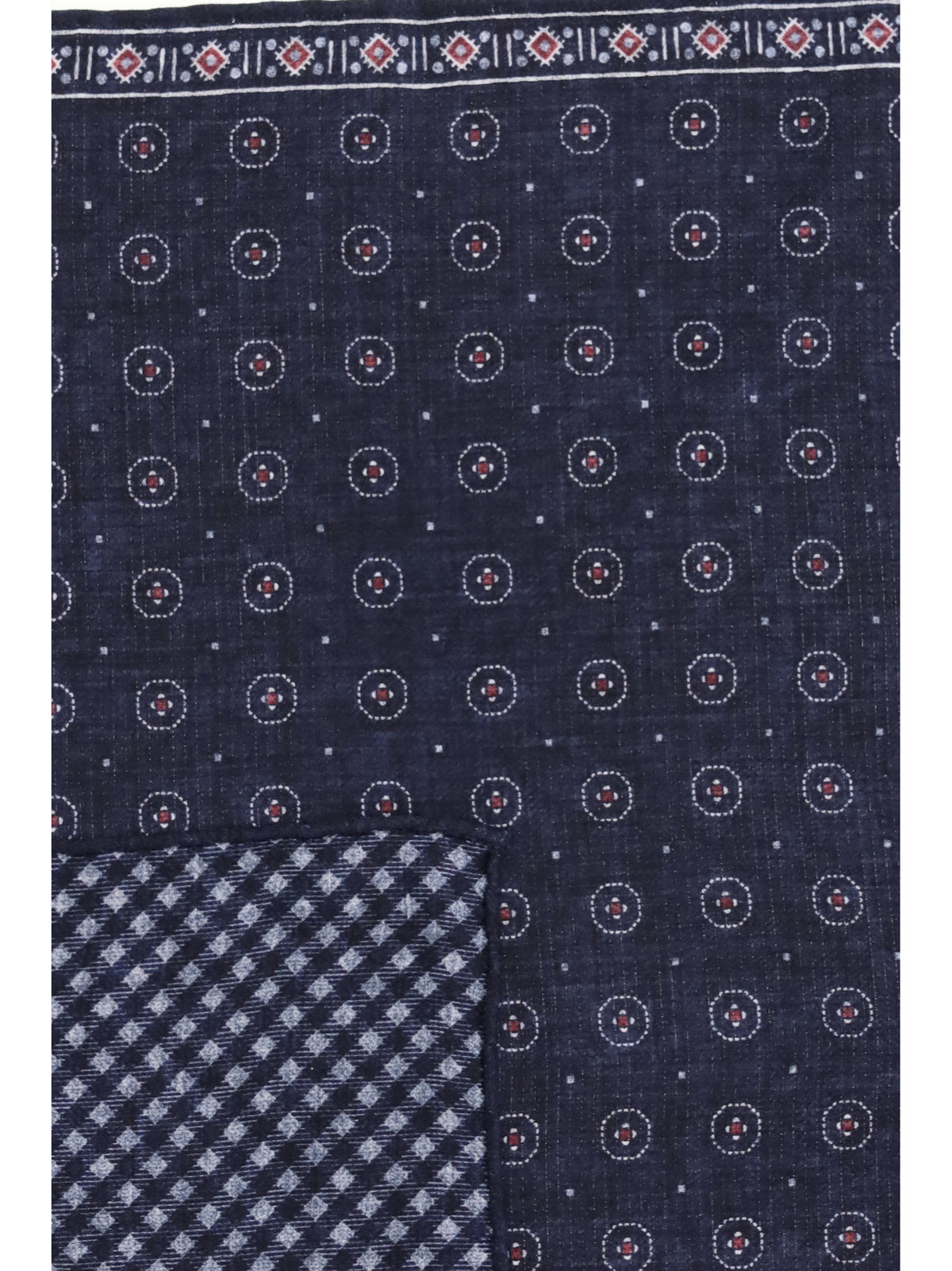 Brunello Cucinelli Men Ethnic-Patterned Silk Pocket Square BRUNELLO CUCINELLI